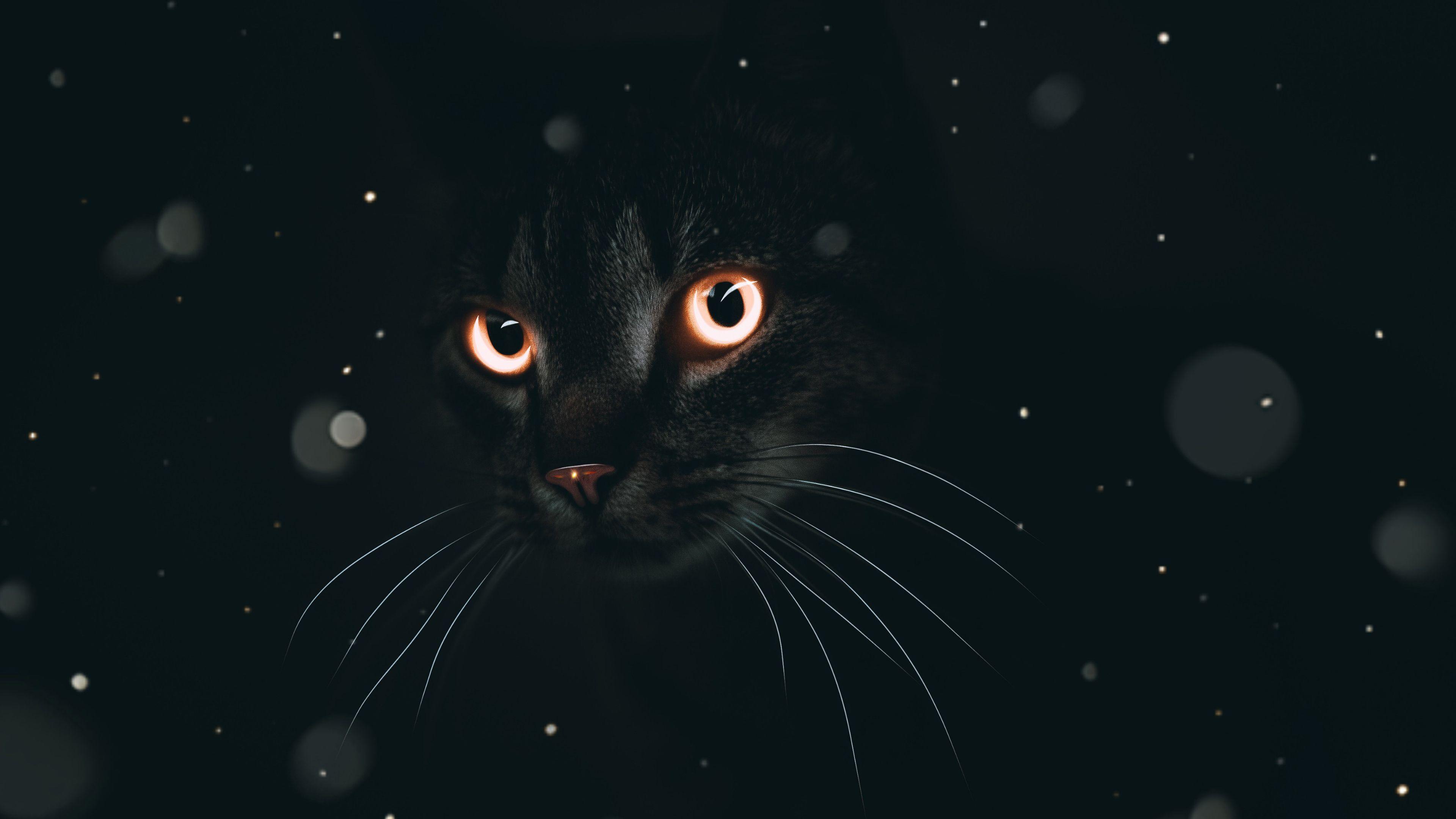 Dark Cat Wallpapers Top Free Dark Cat Backgrounds WallpaperAccess