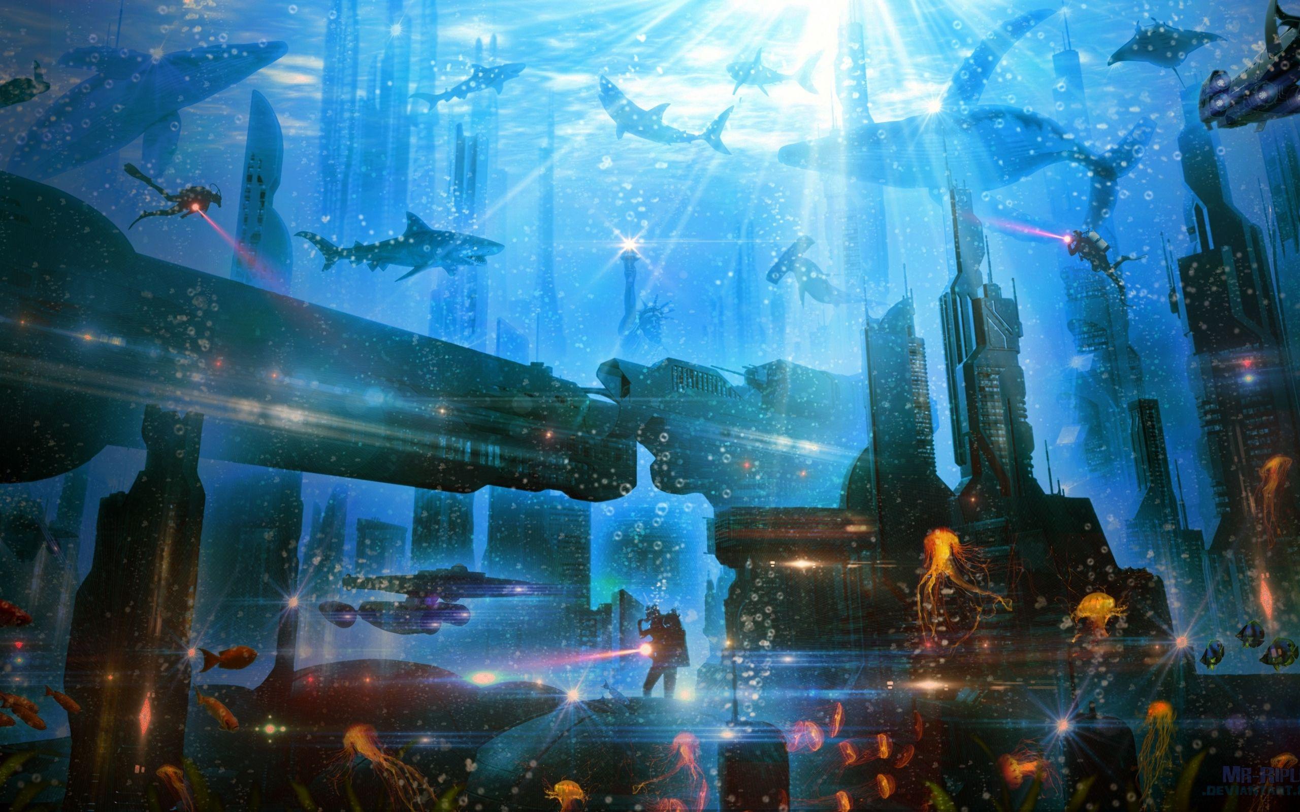 Underwater City Wallpapers Top Free Underwater City Backgrounds