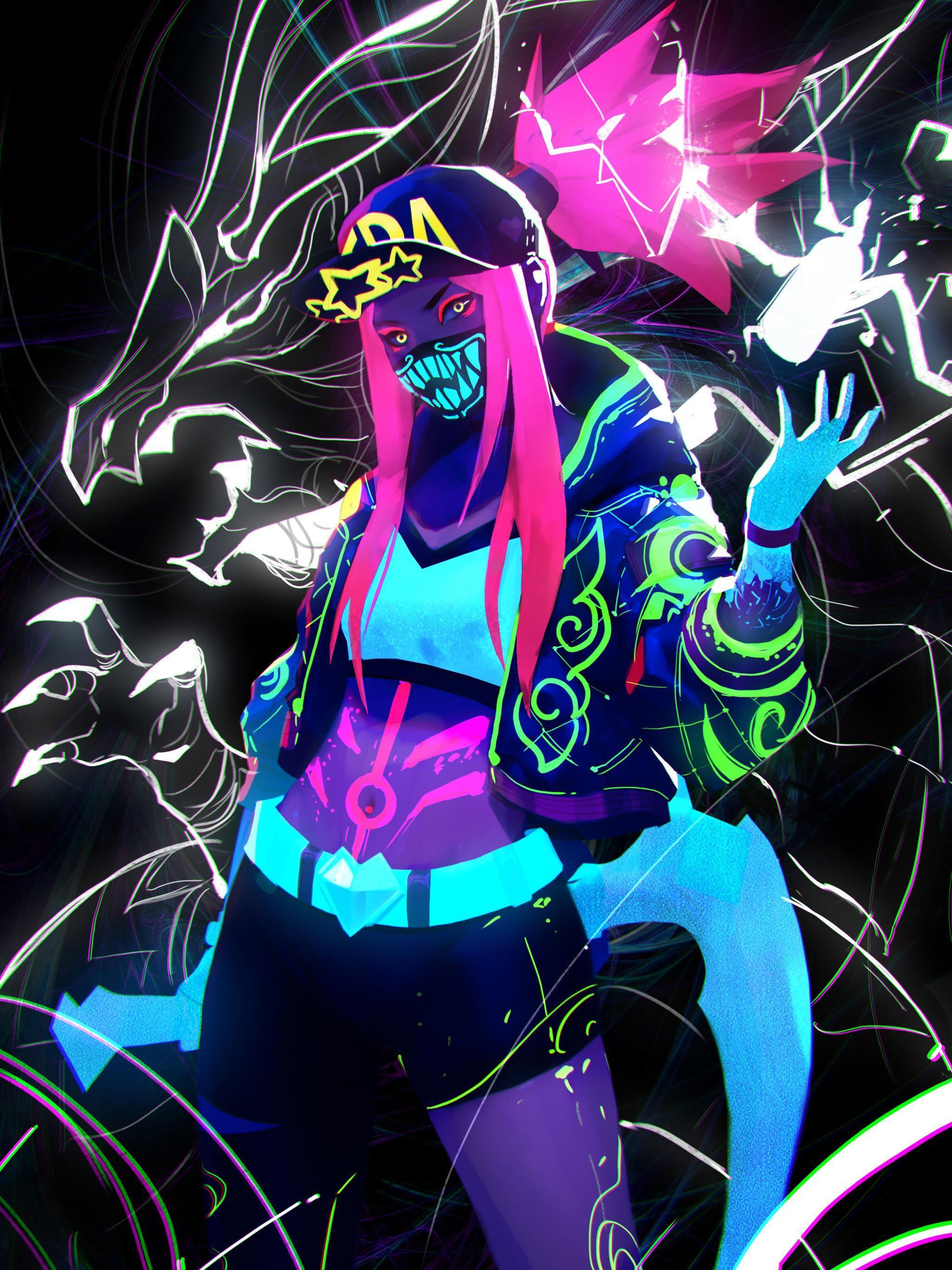 K/DA Akali Wallpapers Top Free K/DA Akali Backgrounds WallpaperAccess