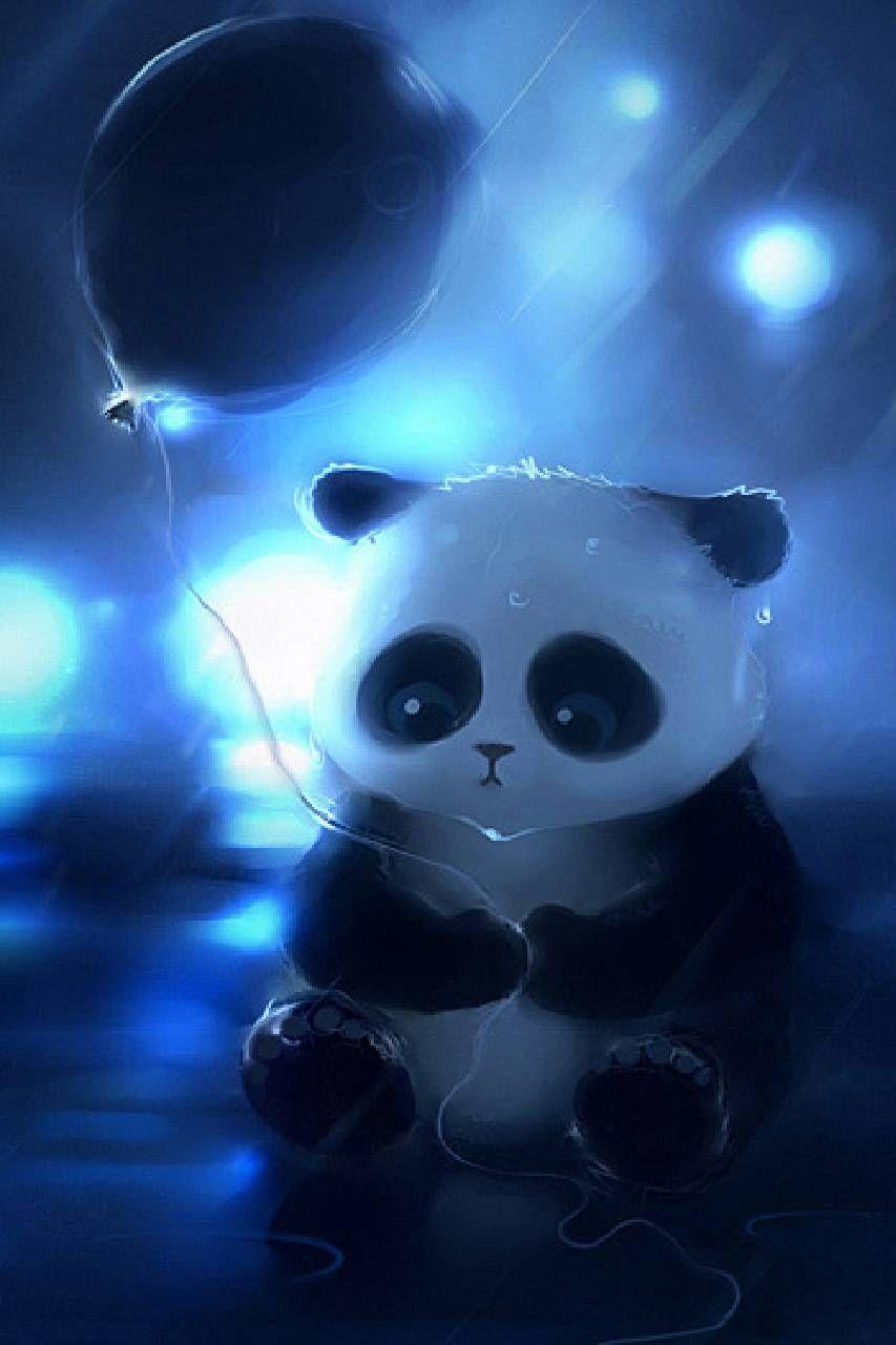 Blue Panda Wallpapers Top Free Blue Panda Backgrounds WallpaperAccess