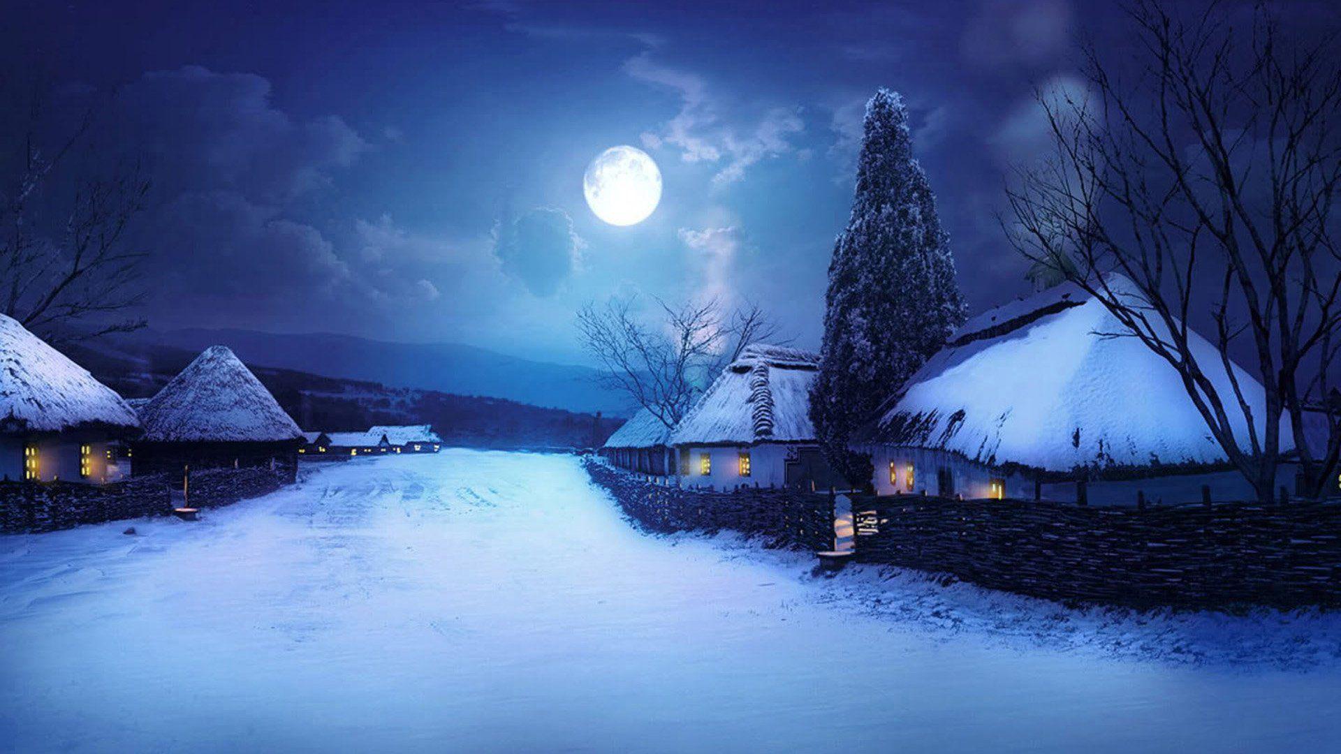 Night Village Wallpapers Top Free Night Village Backgrounds