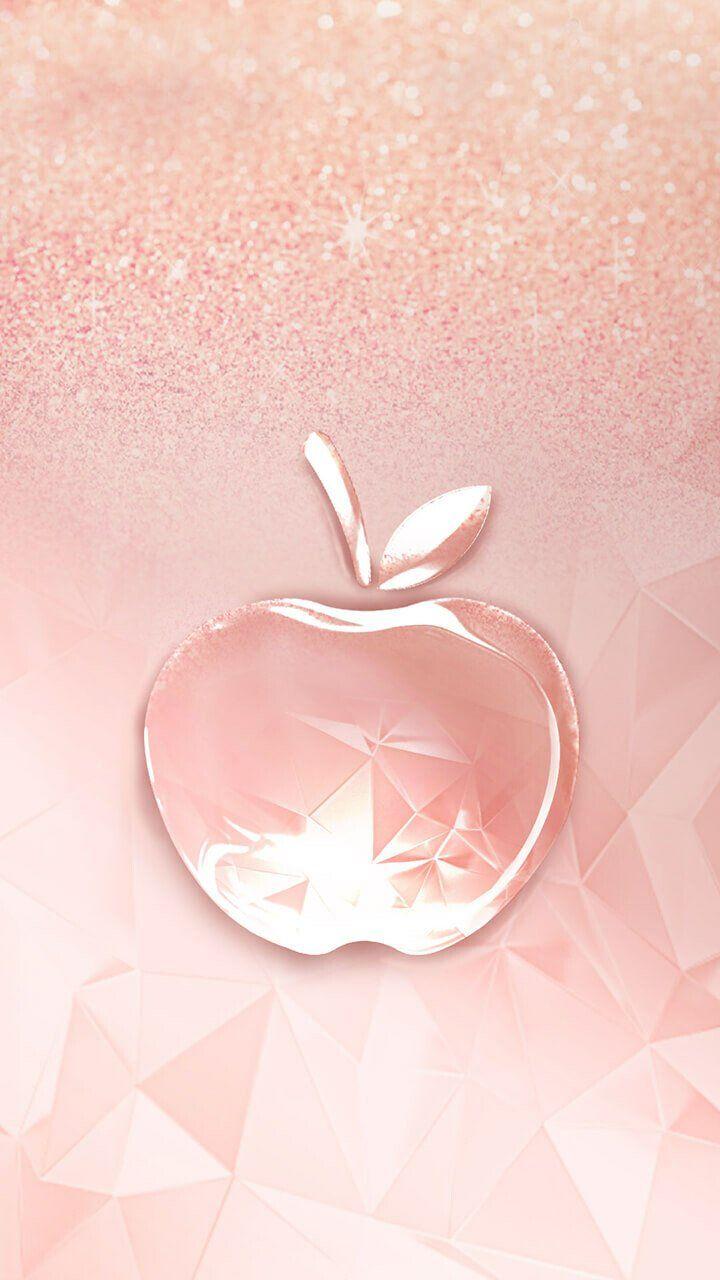 Rose Gold Apple Logo Wallpaper For Girls High quality apple logo