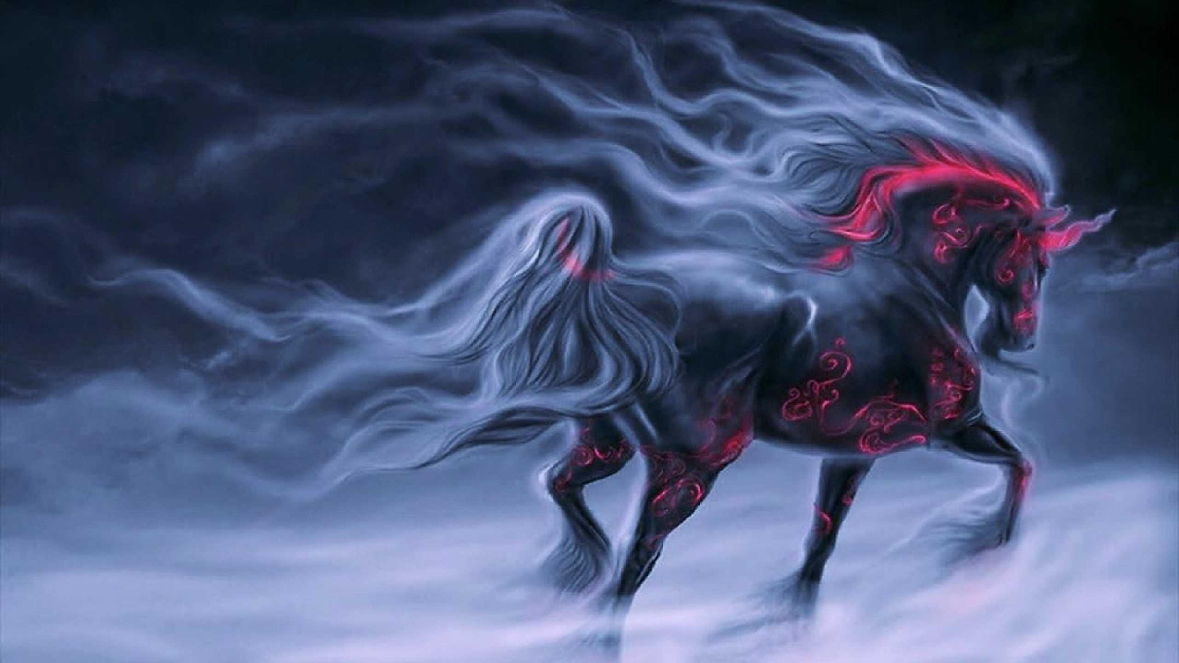 Black Unicorn Wallpapers Top Free Black Unicorn Backgrounds WallpaperAccess