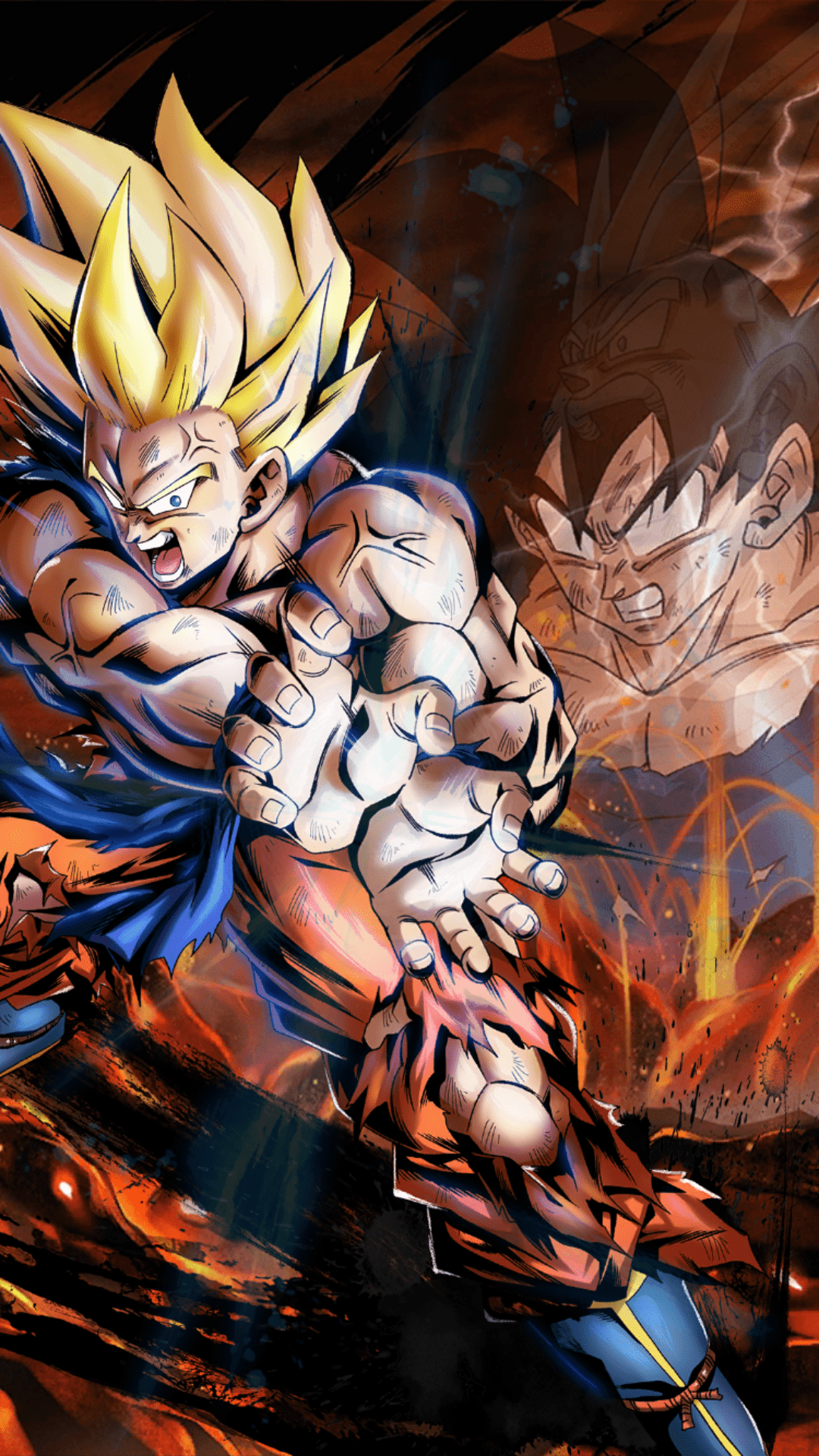 Goku Phone Wallpapers Top Free Goku Phone Backgrounds WallpaperAccess