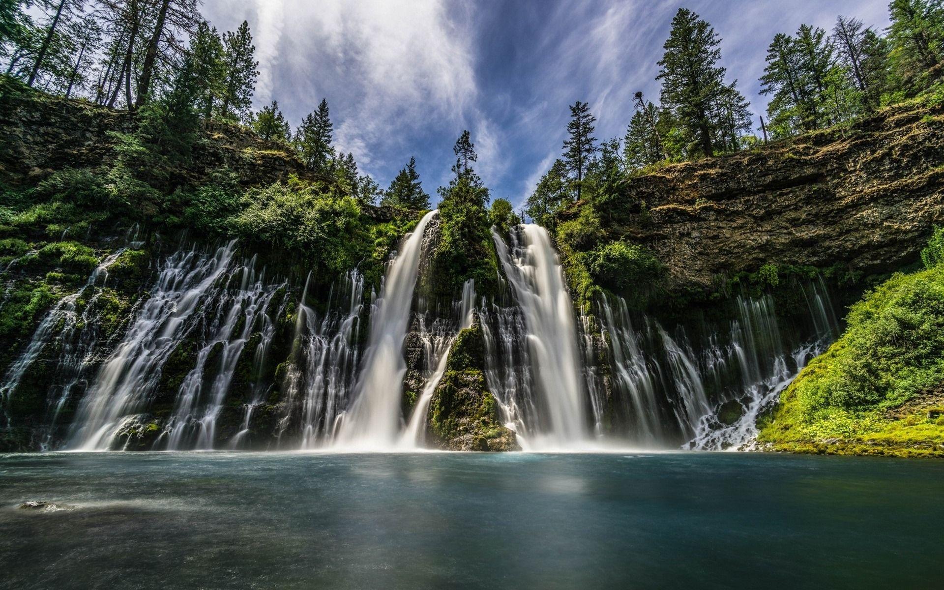 Summer Mountain Waterfall Wallpapers Top Free Summer Mountain