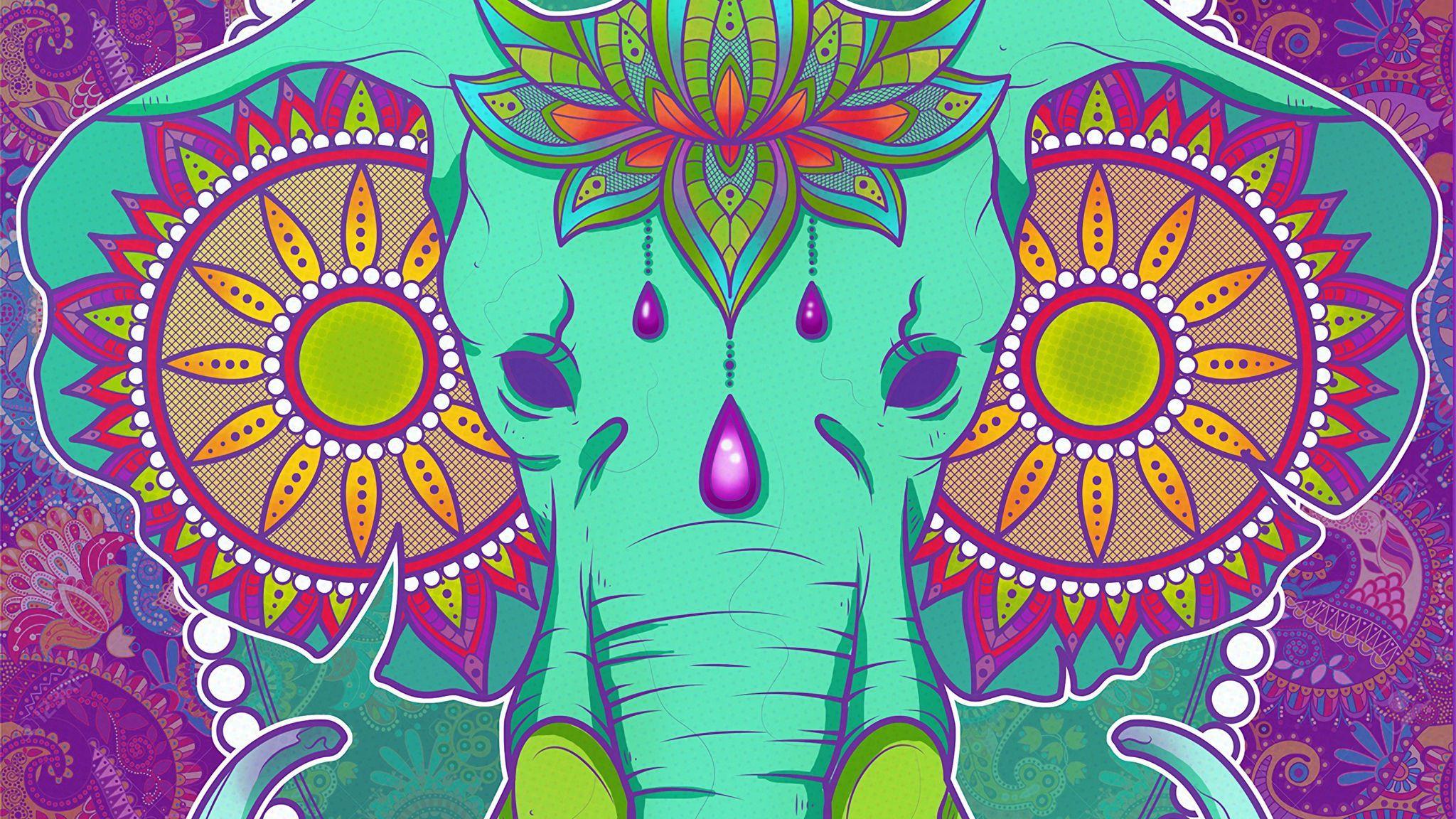 Colorful Elephant Wallpapers Top Free Colorful Elephant Backgrounds