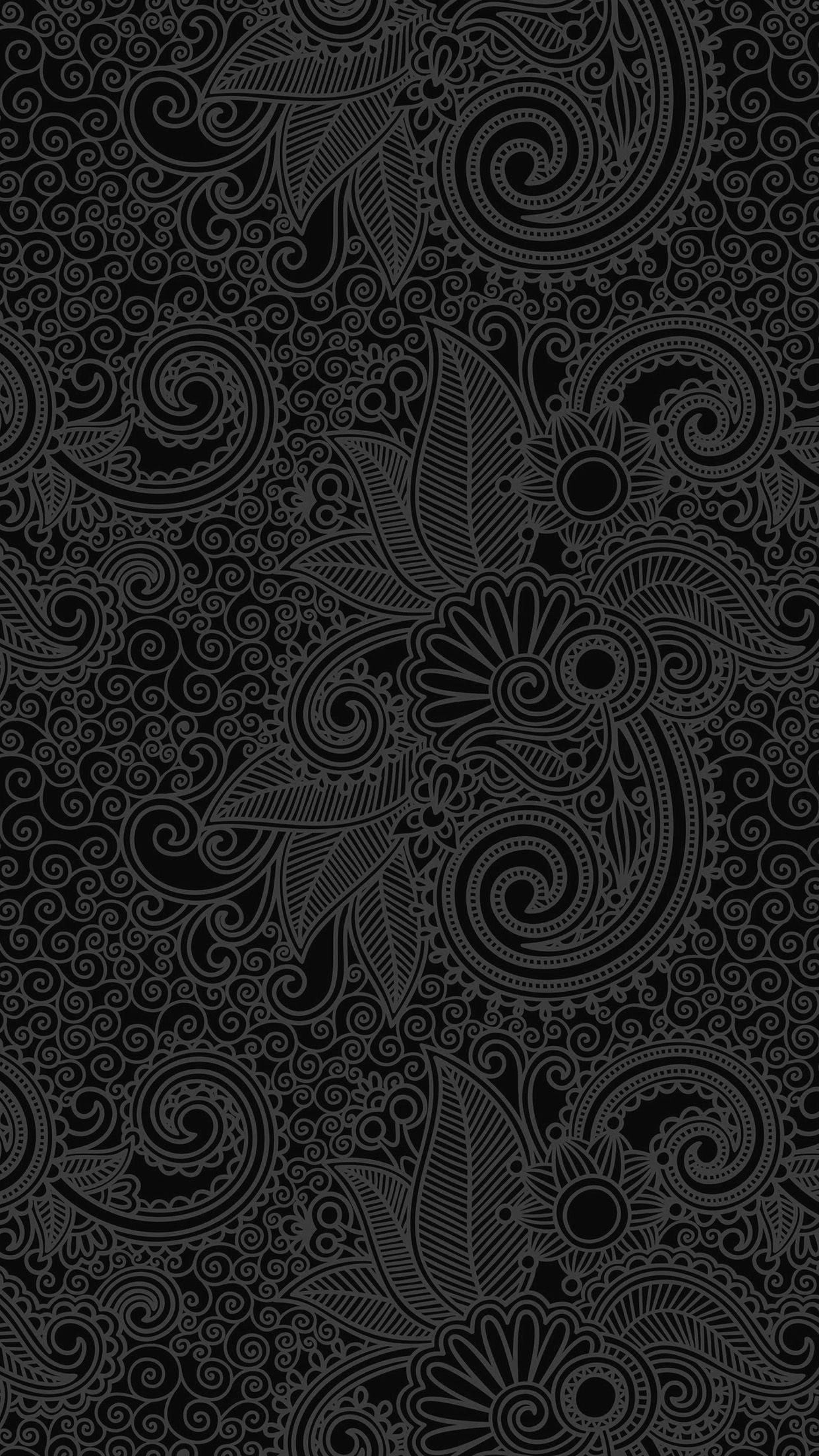 Black Paisley Wallpaper