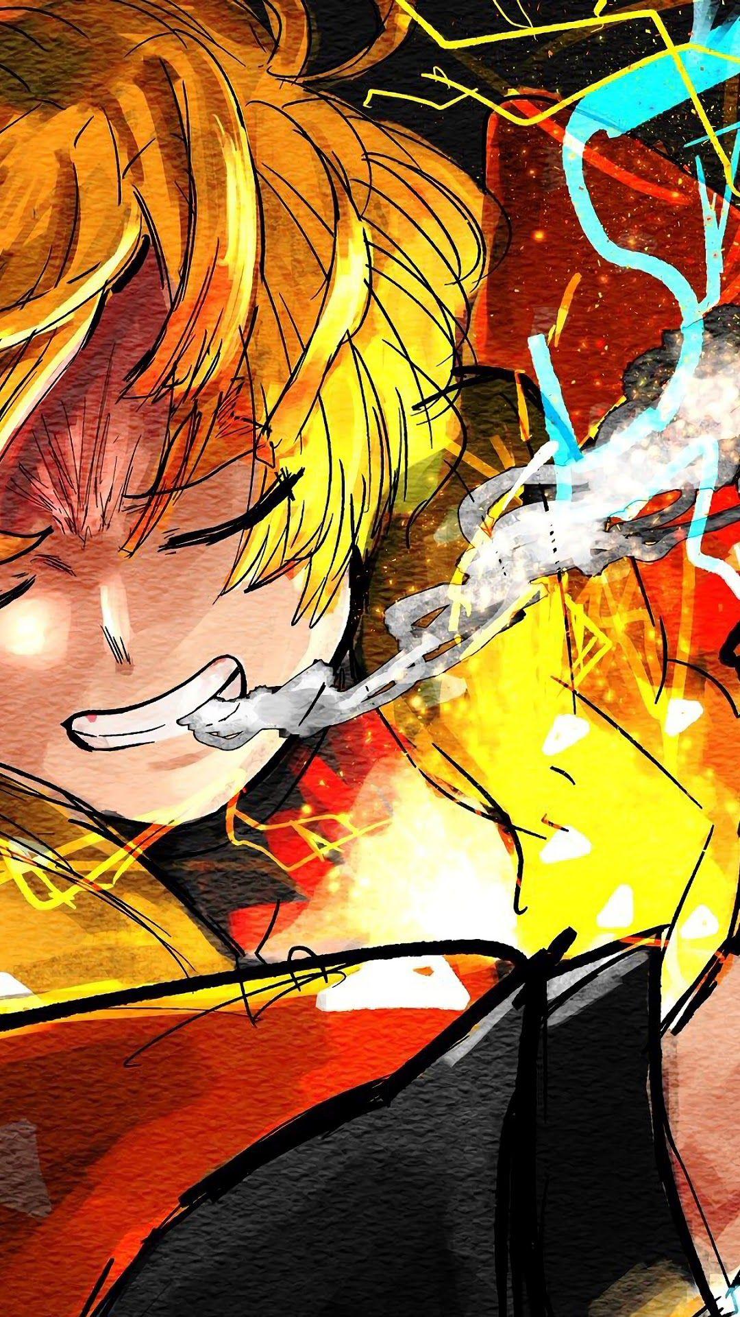 Demon Slayer Zenitsu iPhone Wallpapers Top Free Demon Slayer Zenitsu