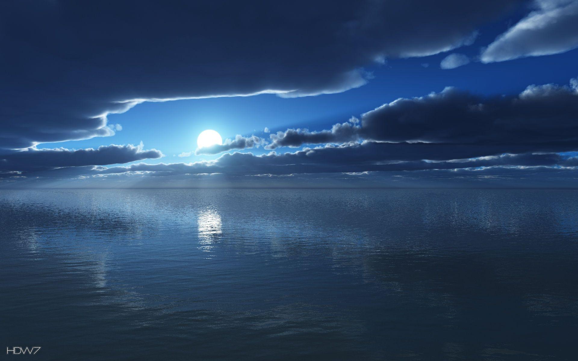 Sea Night Wallpapers Top Free Sea Night Backgrounds WallpaperAccess