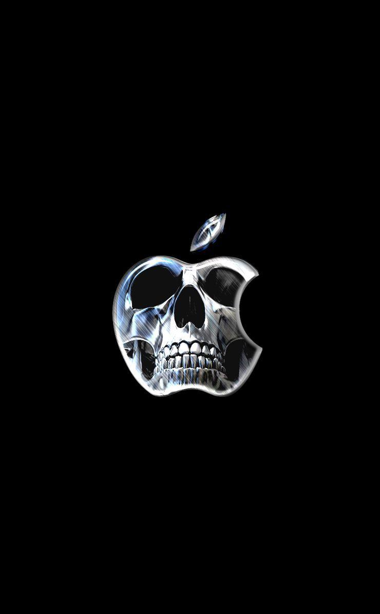 Hd Skull Apple Logo Wallpaper
