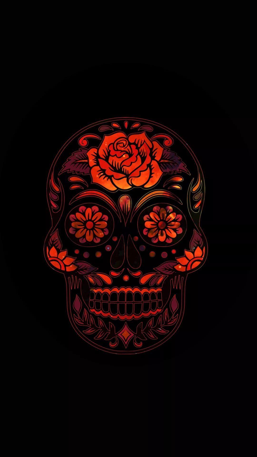 Flower Skull iPhone Wallpapers Top Free Flower Skull iPhone