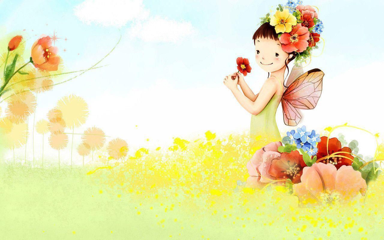 Flowers Cartoon Wallpapers Top Free Flowers Cartoon Backgrounds