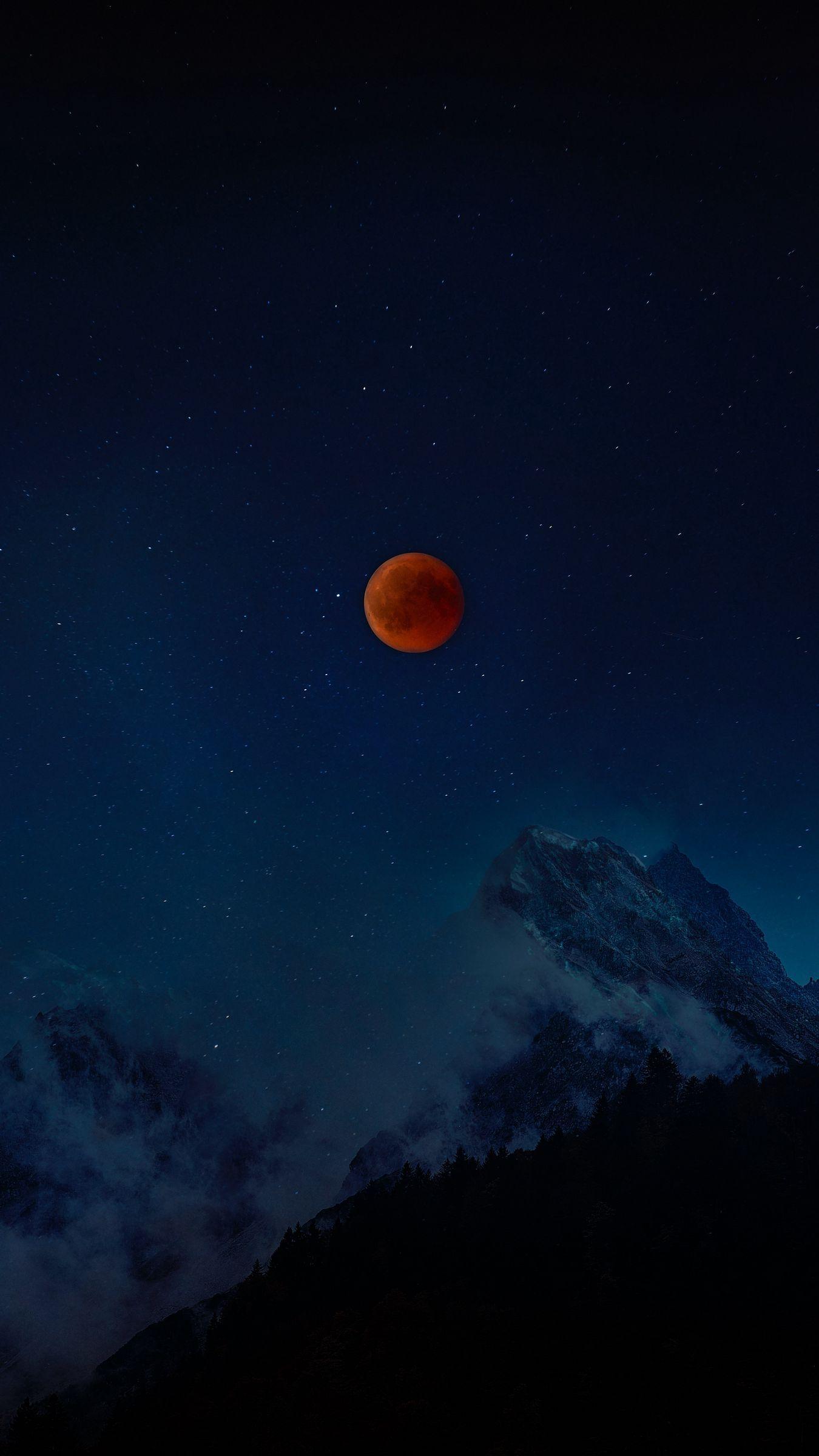Red Moon iPhone Wallpapers Top Free Red Moon iPhone Backgrounds