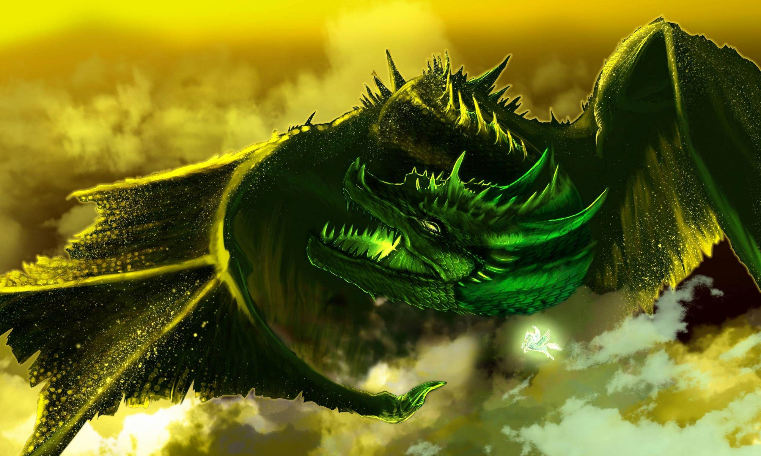 Cool Green Dragon Wallpapers Top Free Cool Green Dragon Backgrounds WallpaperAccess