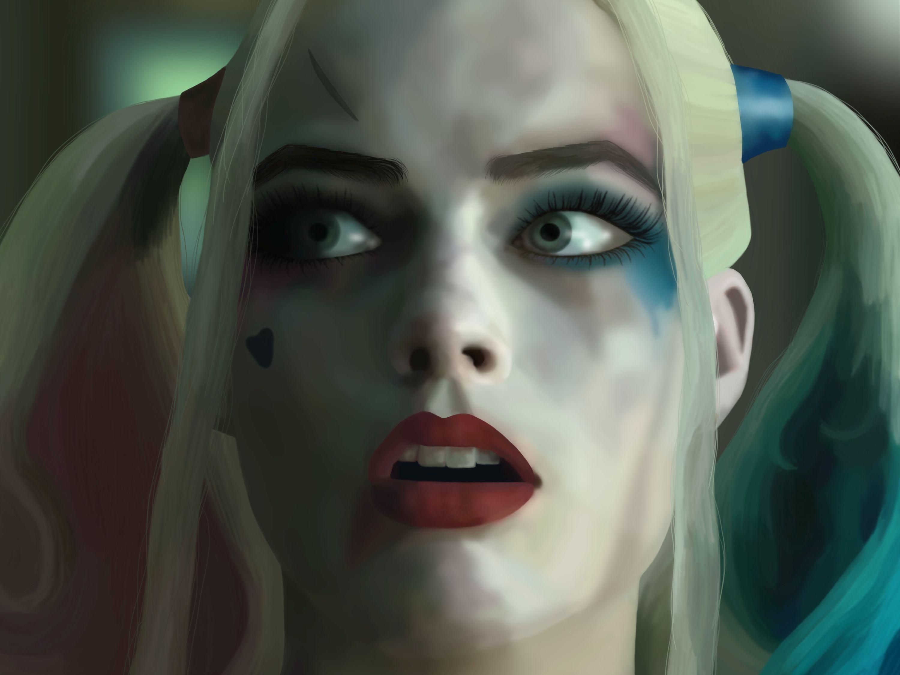 Harley Quinn Face Wallpapers Top Free Harley Quinn Face Backgrounds WallpaperAccess