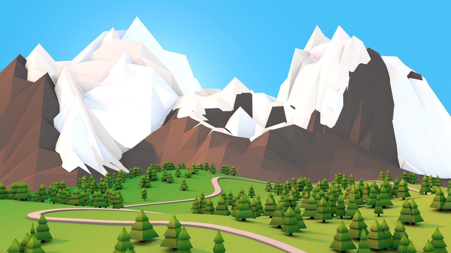 Cartoon Mountain Wallpapers Top Free Cartoon Mountain Backgrounds