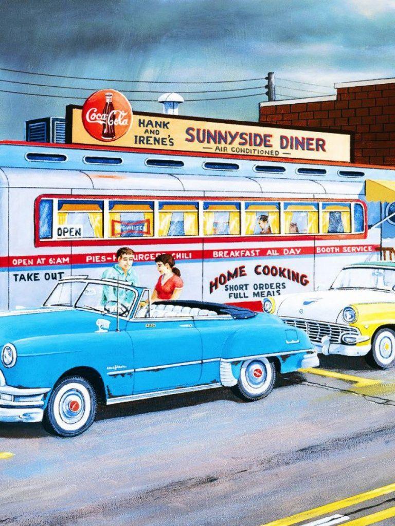 Retro Diner Wallpapers Top Free Retro Diner Backgrounds WallpaperAccess