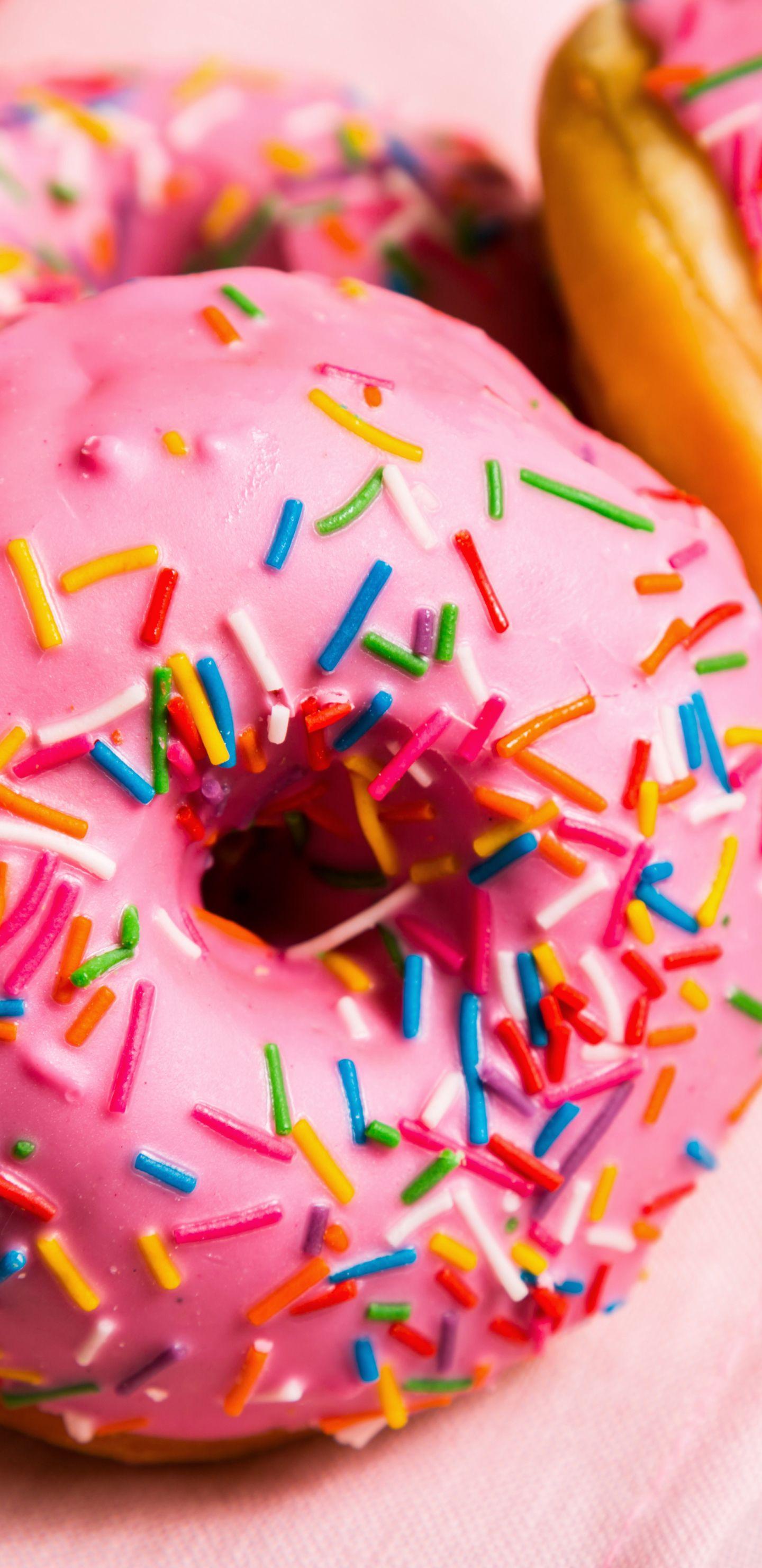 Pink Donut Wallpapers Top Free Pink Donut Backgrounds WallpaperAccess