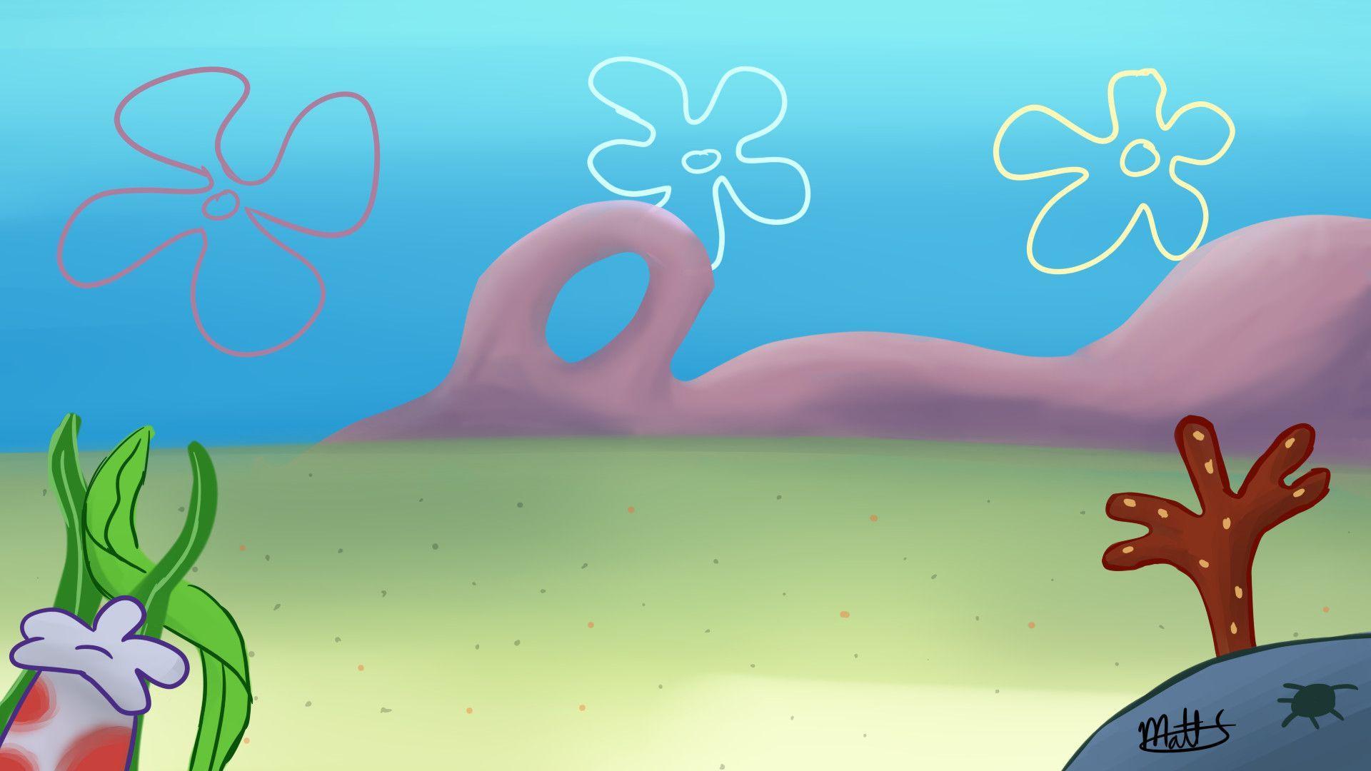 Spongebob Jellyfishing Wallpaper