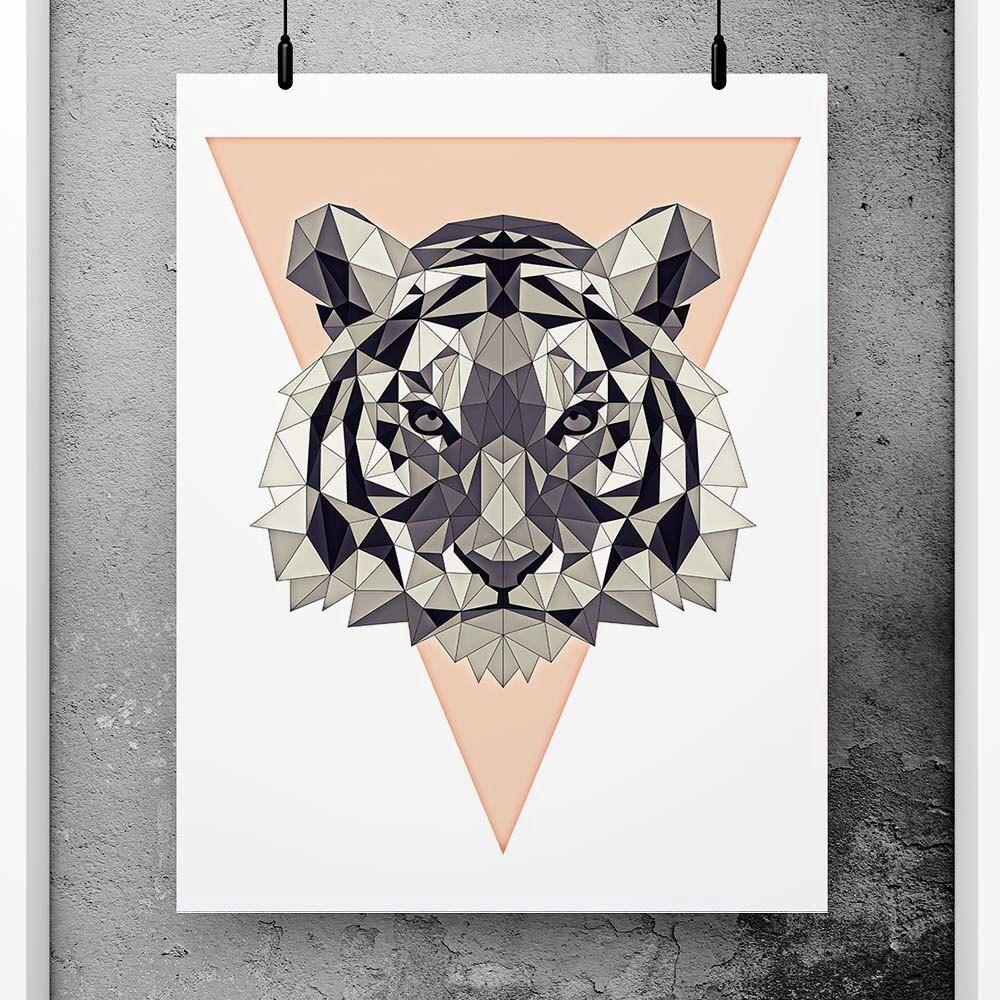 Geometric Tiger Wallpapers Top Free Geometric Tiger Backgrounds