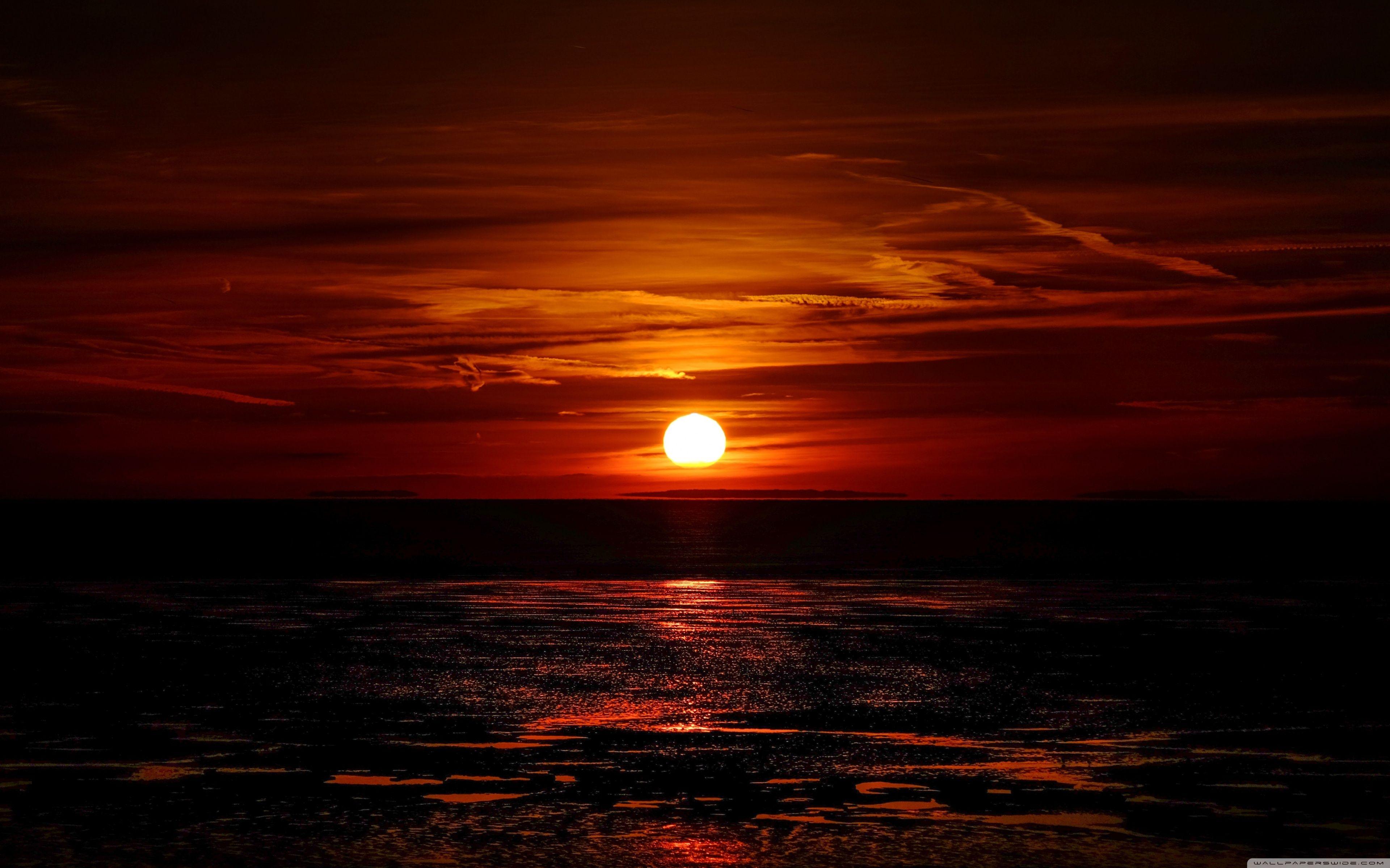 Red Sunset Wallpapers Top Free Red Sunset Backgrounds WallpaperAccess