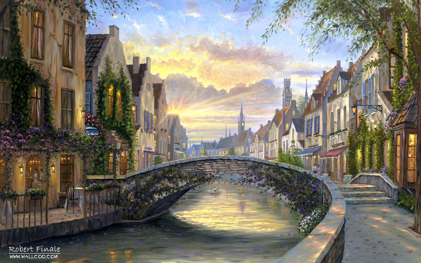 City Painting Wallpapers Top Free City Painting Backgrounds