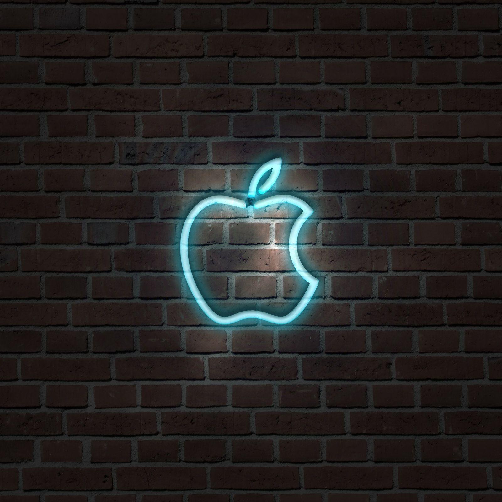 Neon Apple Logo Wallpapers Top Free Neon Apple Logo Backgrounds