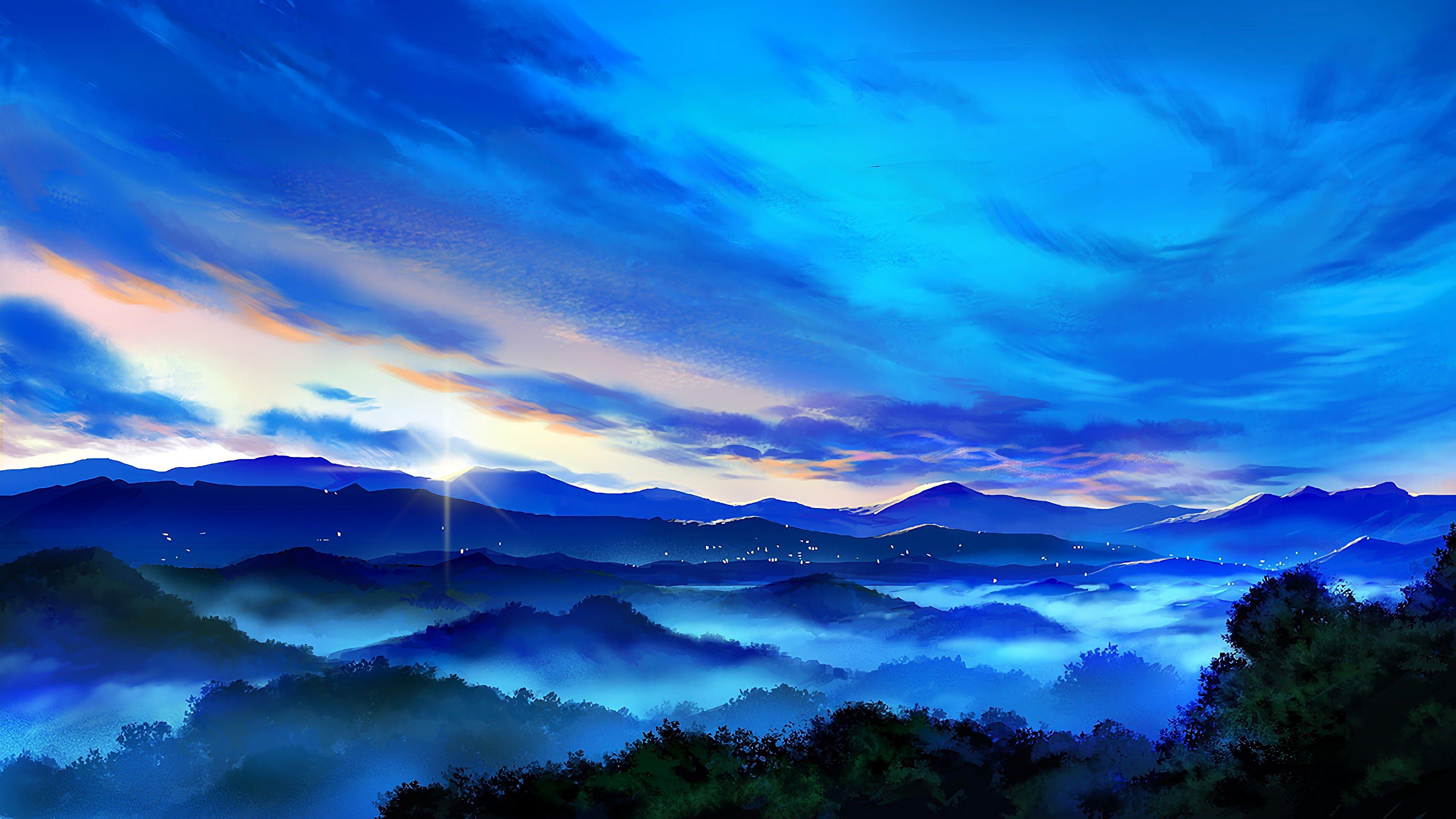 Anime Mountains Wallpapers Top Free Anime Mountains Backgrounds