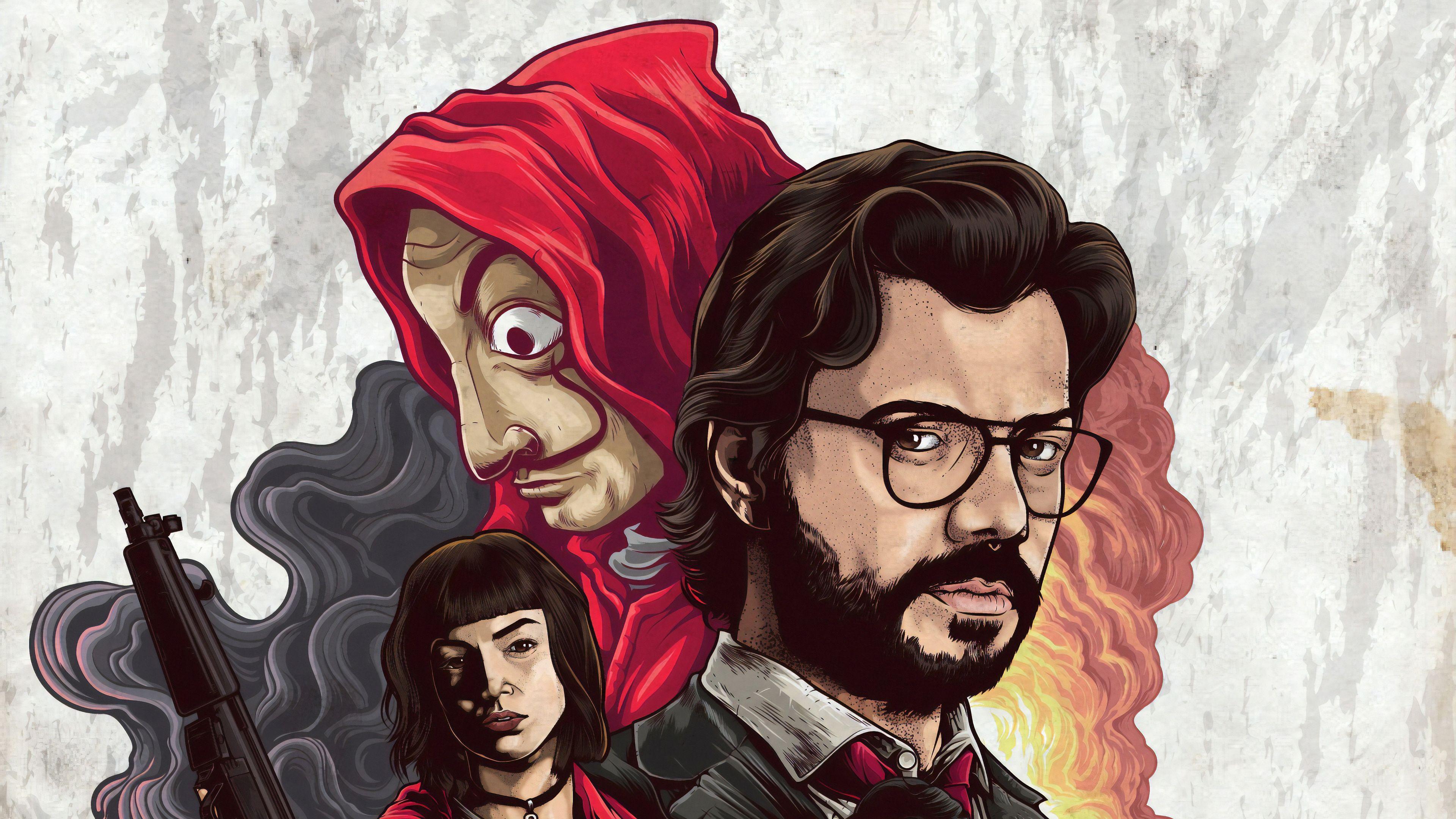 Professor Money Heist 4K Wallpapers Top Free Professor Money Heist 4K