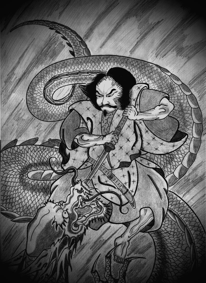 Japanese Samurai vs Dragon Wallpapers Top Free Japanese Samurai vs