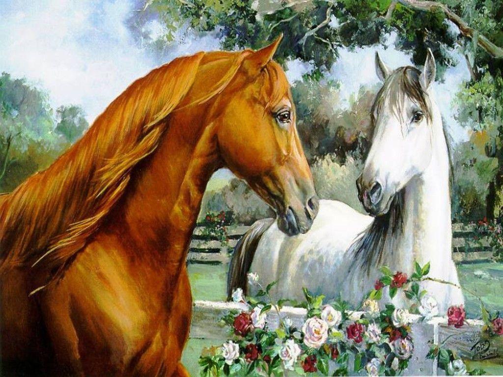 Horse Painting Wallpapers Top Free Horse Painting Backgrounds WallpaperAccess