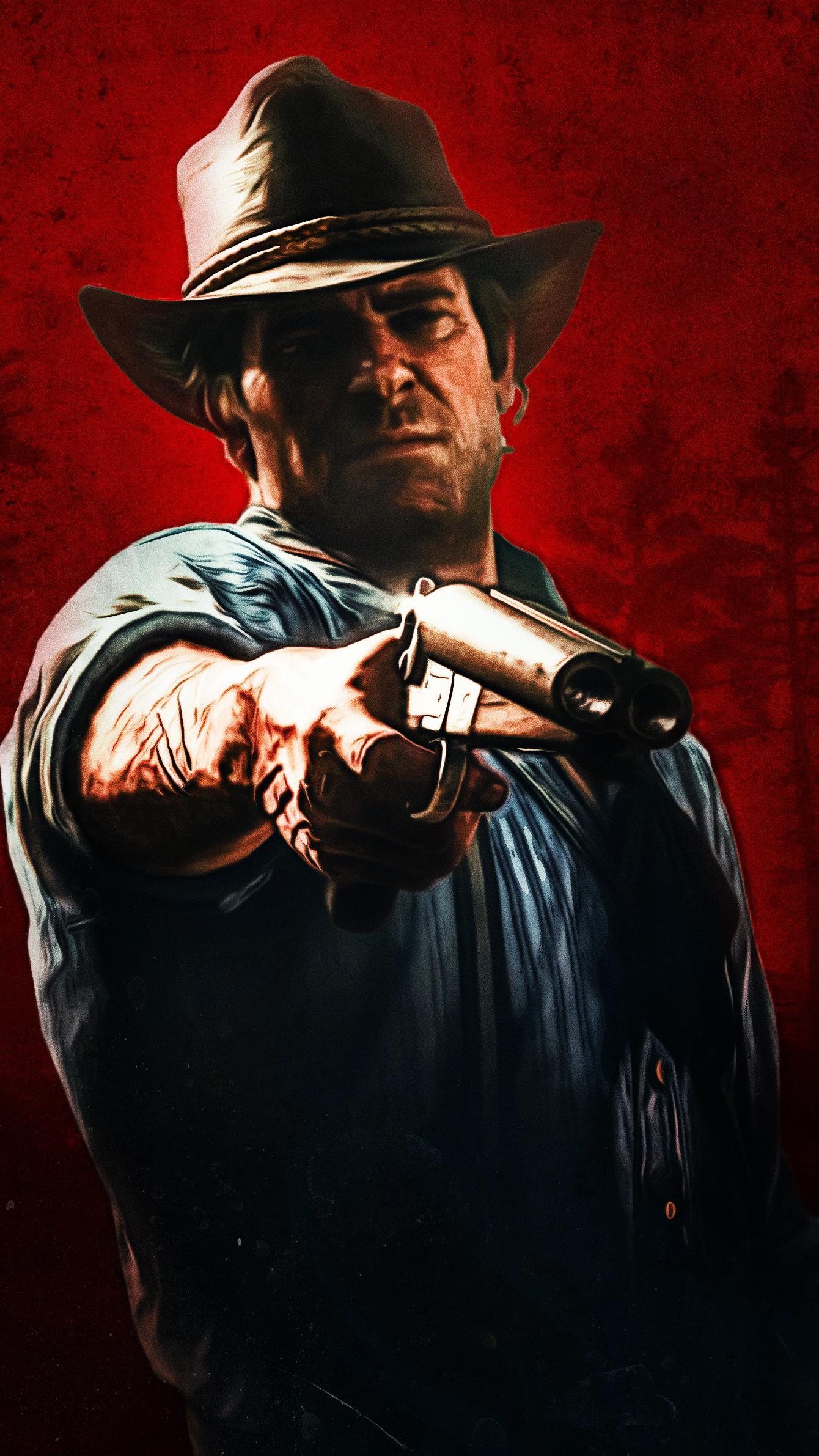 Lord Of Gamers Arthur Rdr2 Iphone Wallpaper