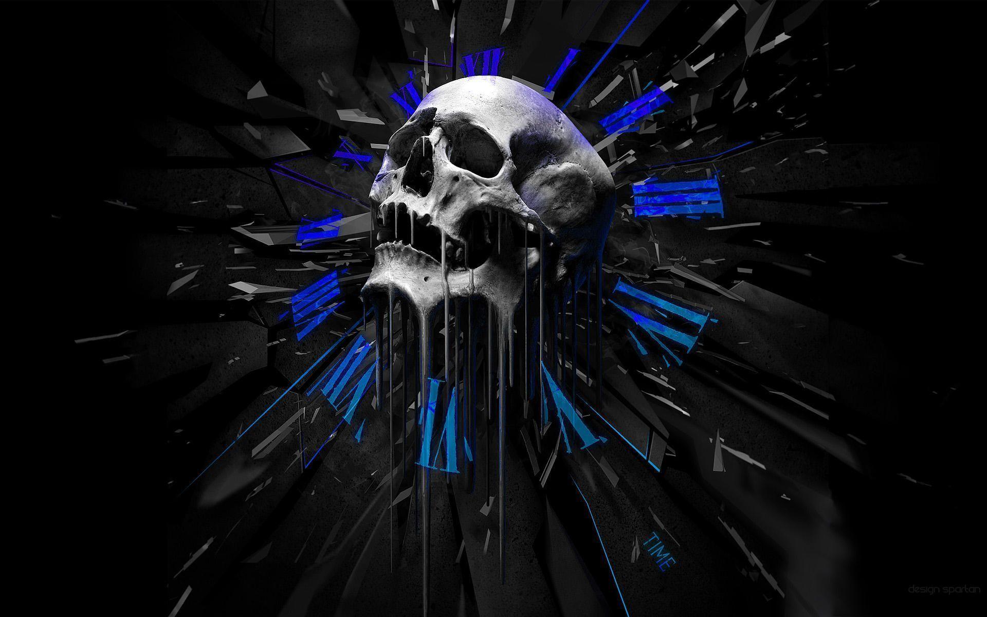 Blue Skull HD Wallpapers Top Free Blue Skull HD Backgrounds