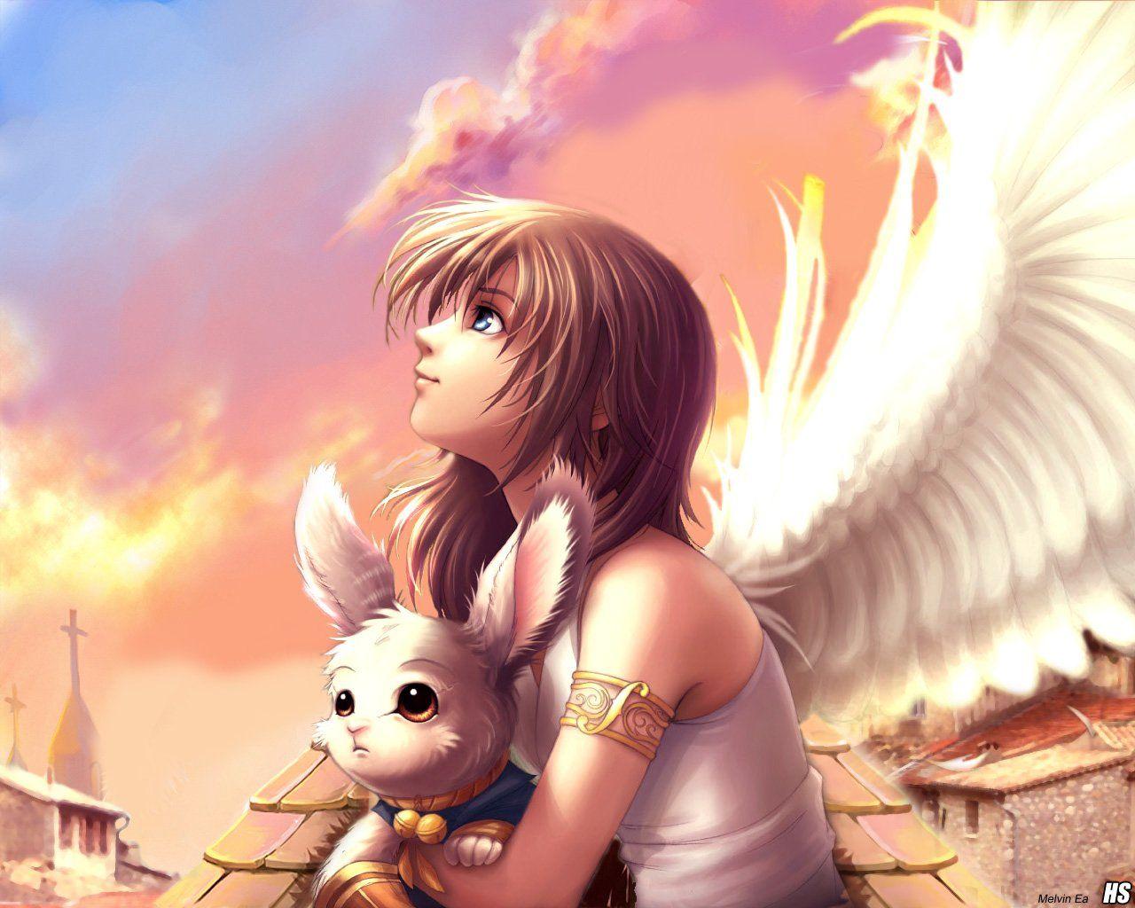 Anime Angel Girl Wallpapers Top Free Anime Angel Girl Backgrounds