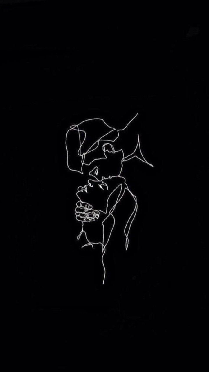 Aesthetic Love Couple Black Wallpaper Aesthetic black wallpapers for