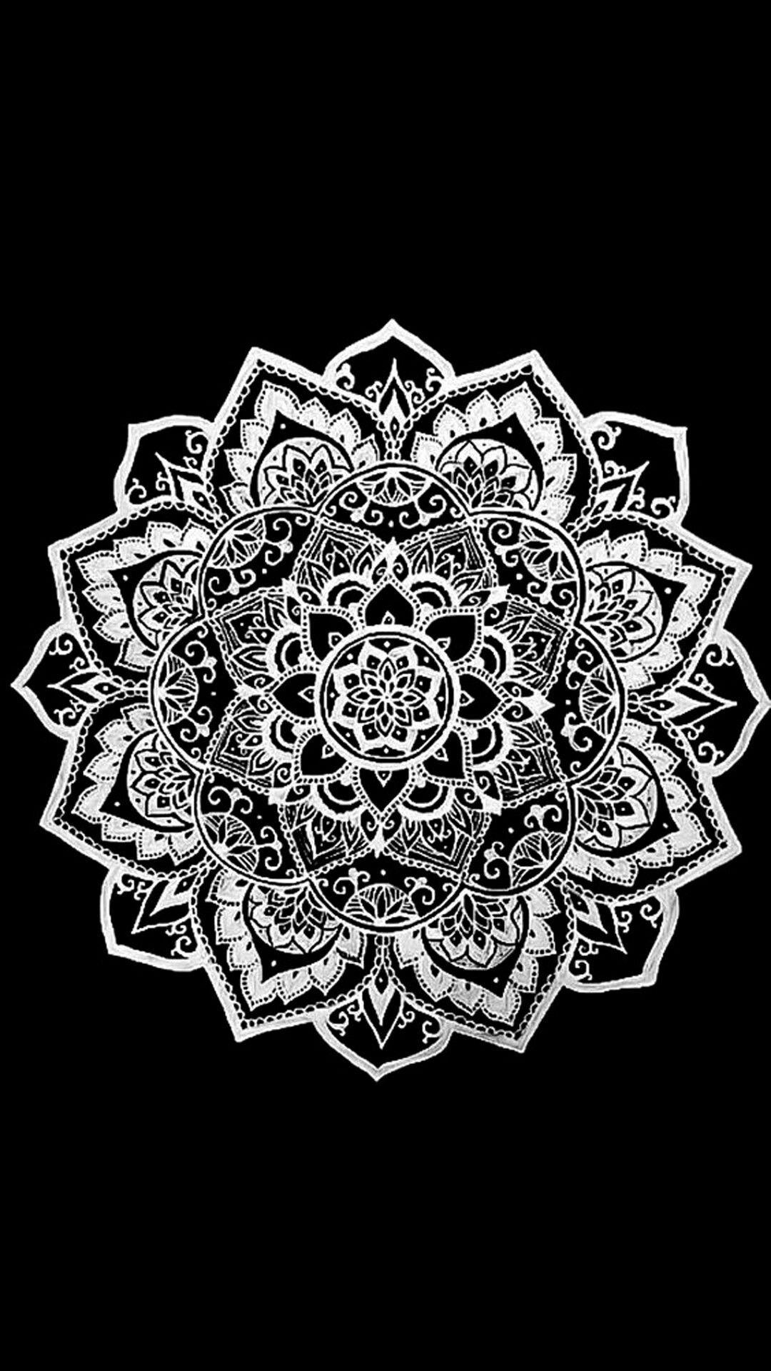 Black Mandala Wallpapers Top Free Black Mandala Backgrounds WallpaperAccess