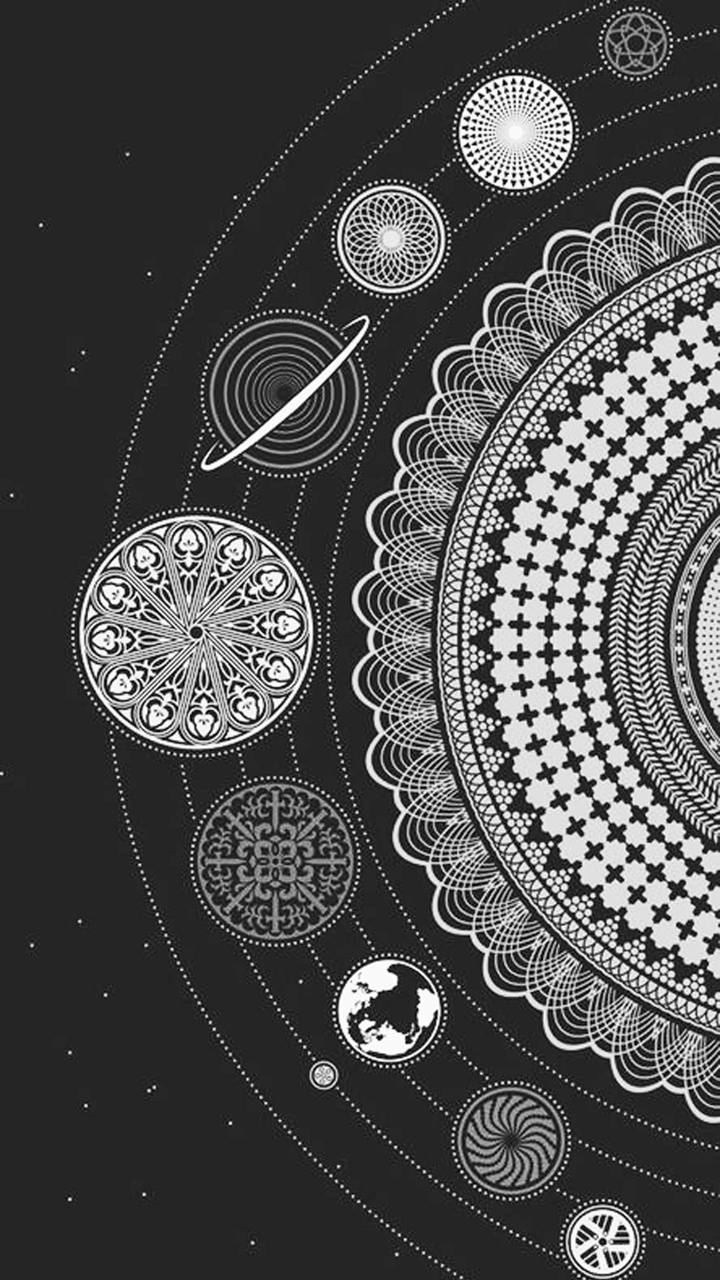 Mandala Black and White Wallpapers Top Free Mandala Black and White