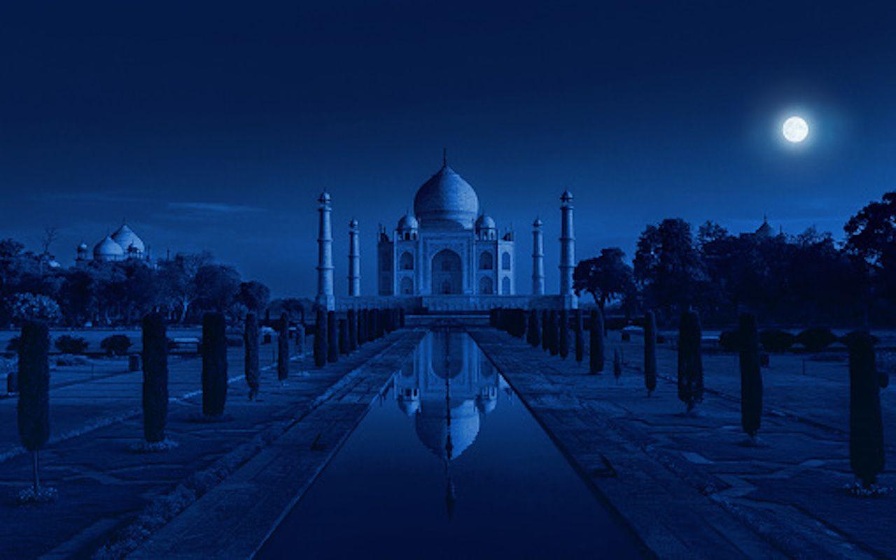 Taj Mahal Night Wallpapers Top Free Taj Mahal Night Backgrounds
