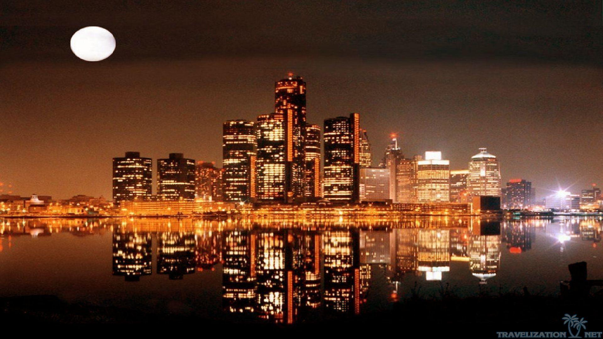 Detroit Skyline Wallpapers Top Free Detroit Skyline Backgrounds