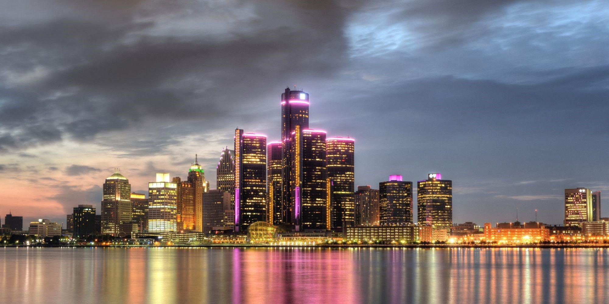 Detroit Skyline Wallpapers Top Free Detroit Skyline Backgrounds