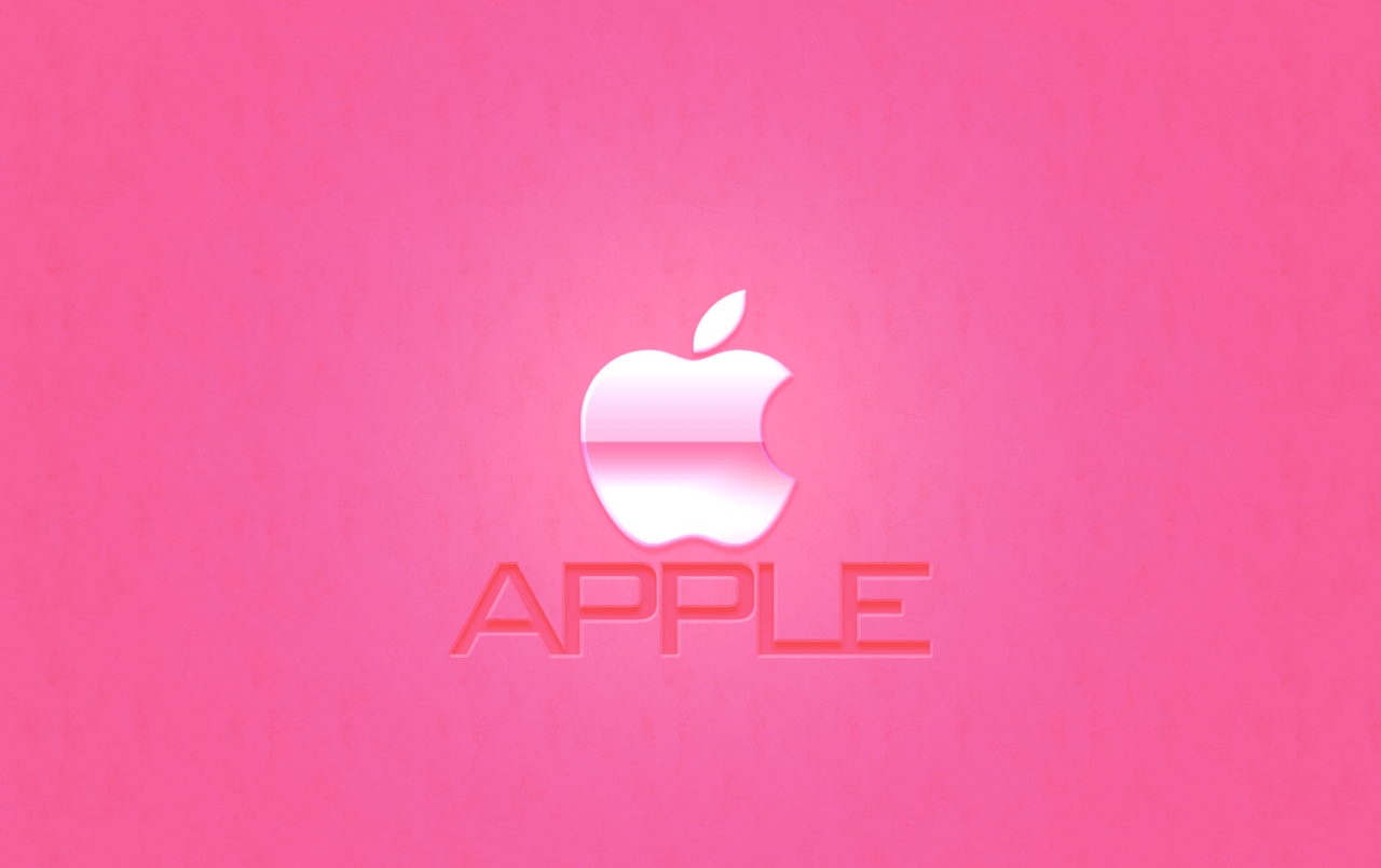 Pink Apple Logo Wallpapers Top Free Pink Apple Logo Backgrounds