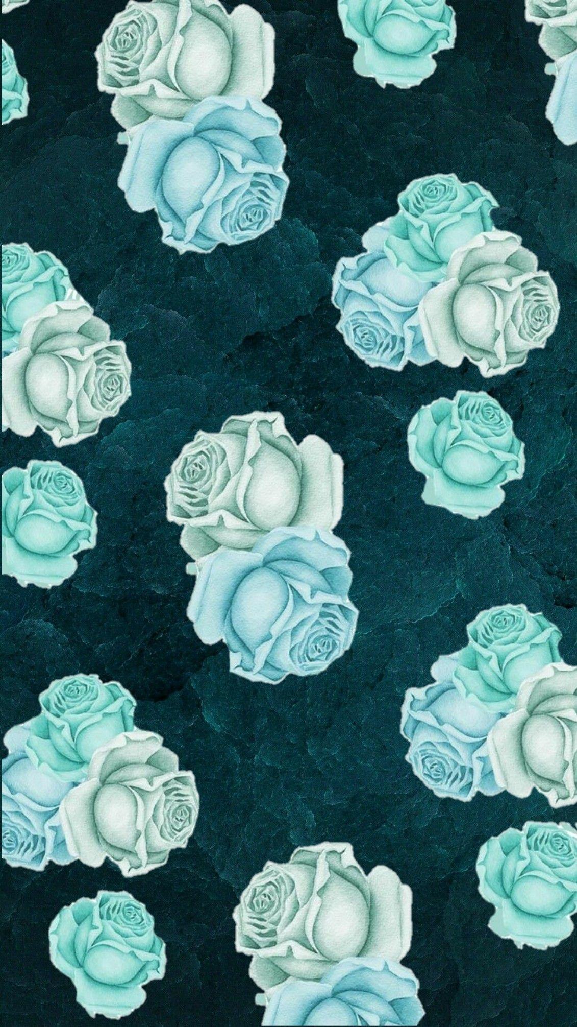 Teal Flower Wallpapers Top Free Teal Flower Backgrounds WallpaperAccess