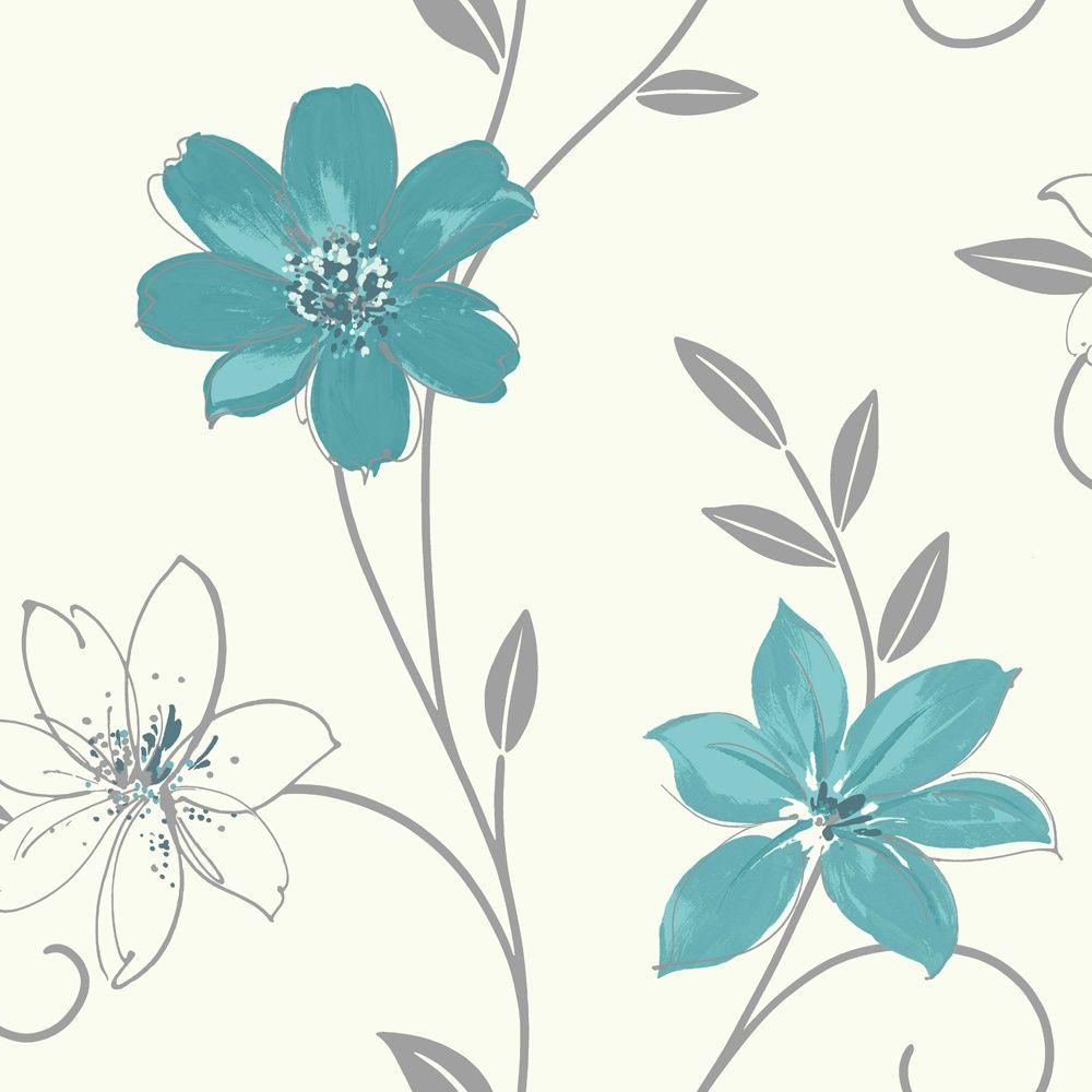 Teal Flower Wallpapers Top Free Teal Flower Backgrounds WallpaperAccess