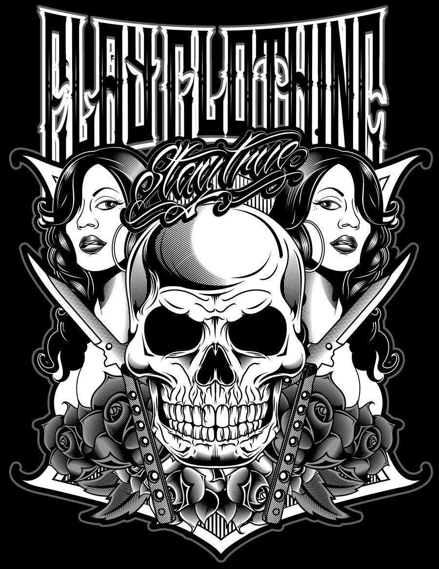 Tribal Gear Graffiti Wallpaper