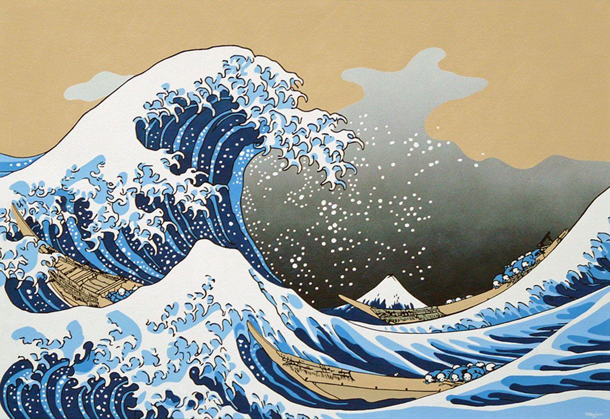 Japanese Ocean Painting Wallpapers Top Free Japanese Ocean Painting