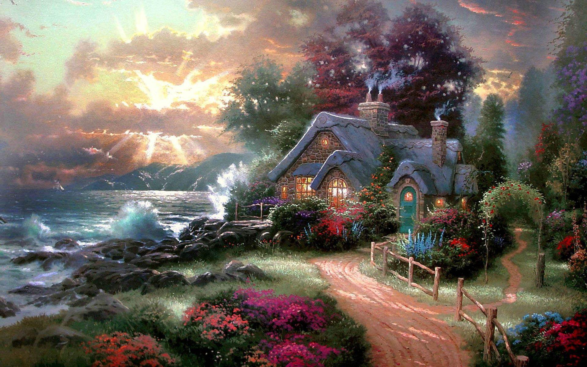Cottage Desktop Wallpapers Top Free Cottage Desktop Backgrounds
