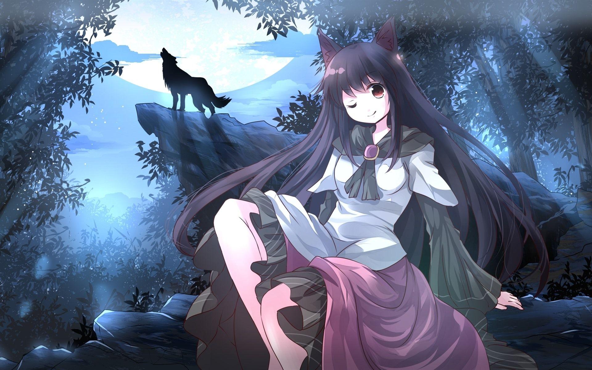 Cute Anime Wolf Girl Wallpapers Top Free Cute Anime Wolf Girl