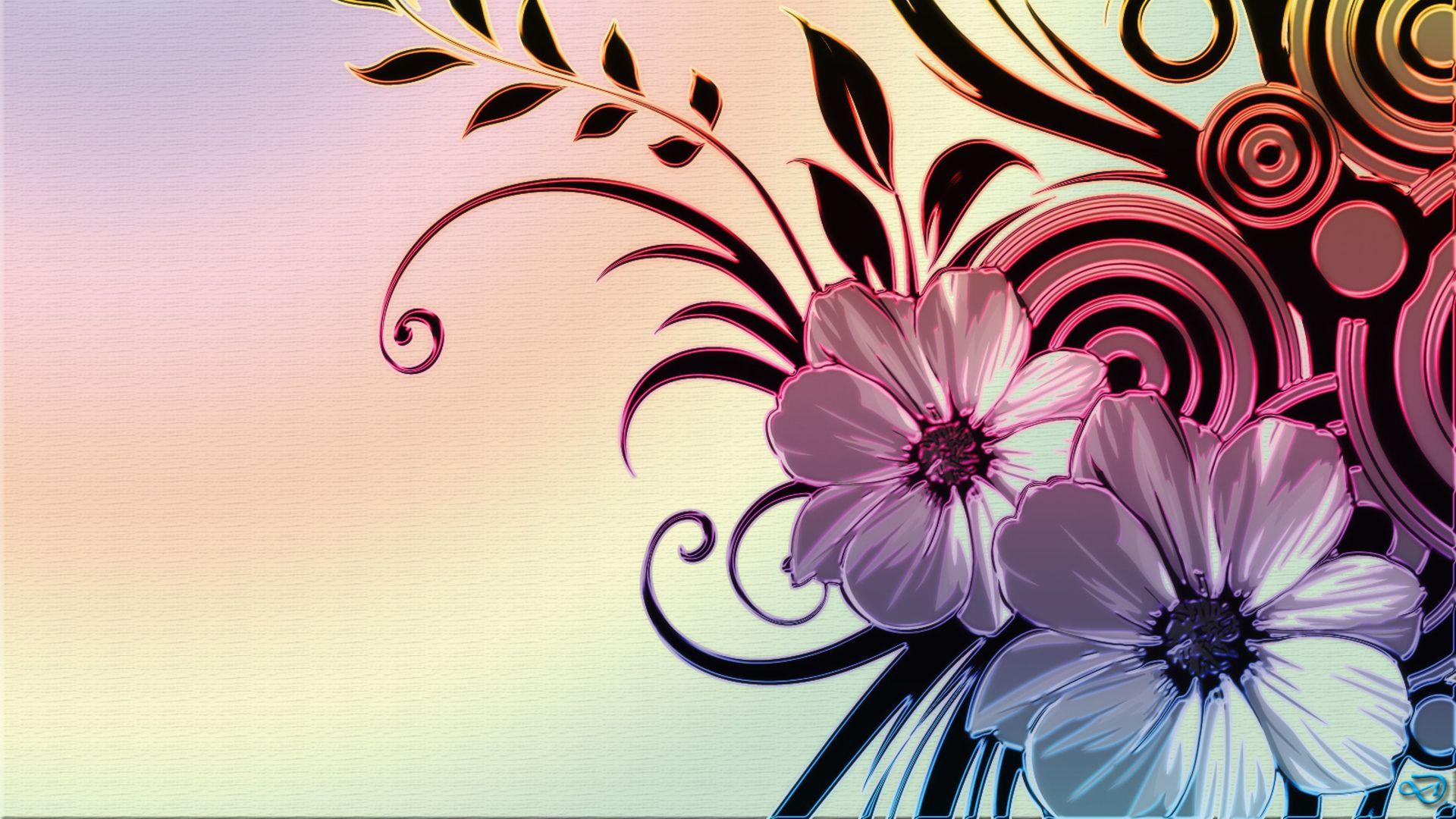 Flower Design Wallpapers Top Free Flower Design Backgrounds WallpaperAccess