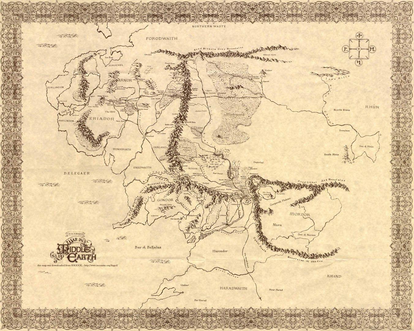 Lord of the Rings Map Wallpapers Top Free Lord of the Rings Map