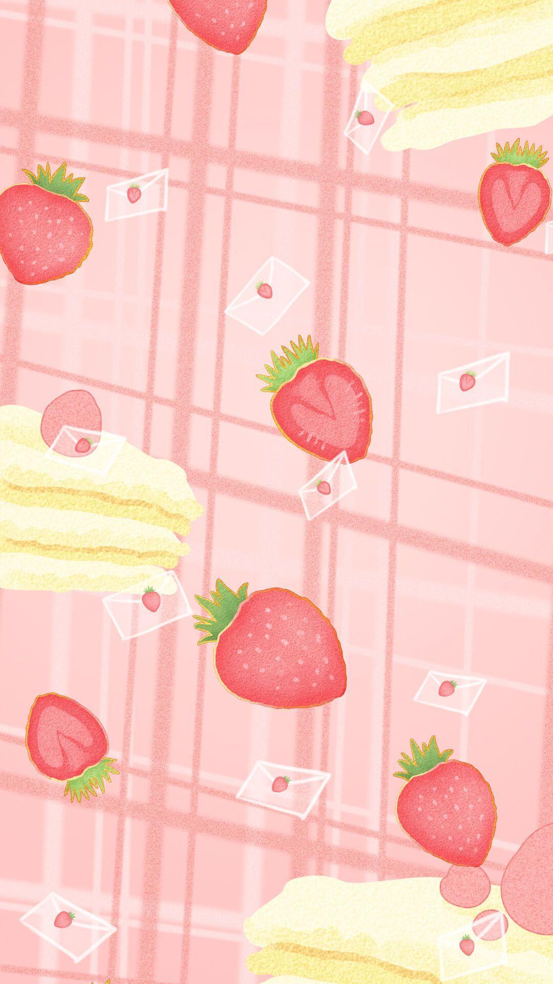 Kawaii Strawberry Wallpapers Top Free Kawaii Strawberry Backgrounds
